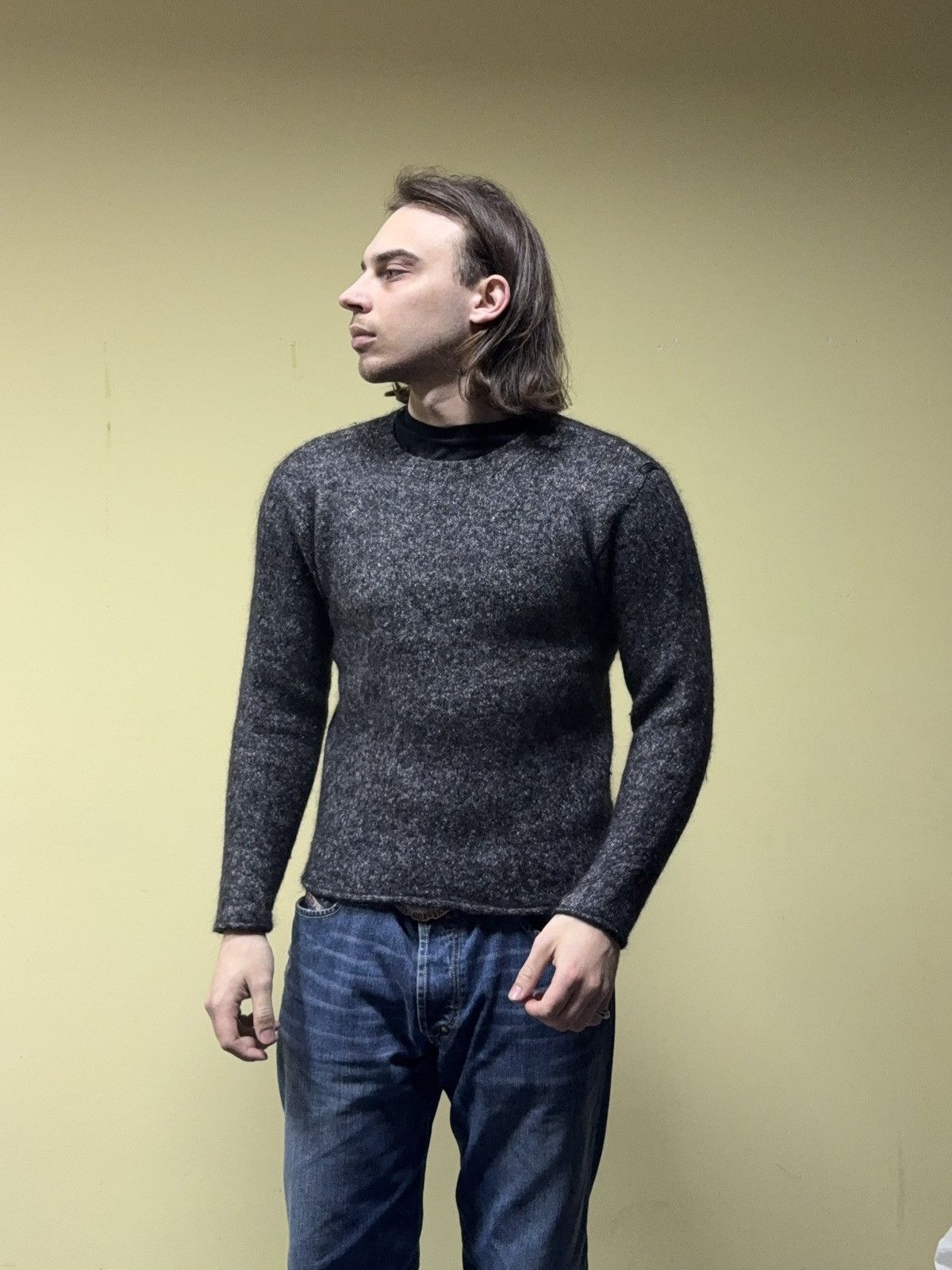 Saint Laurent Paris Saint Laurent Jeans mohair wool sweater eb0 Size US S / EU 44-46 / 1 - 1 Thumbnail