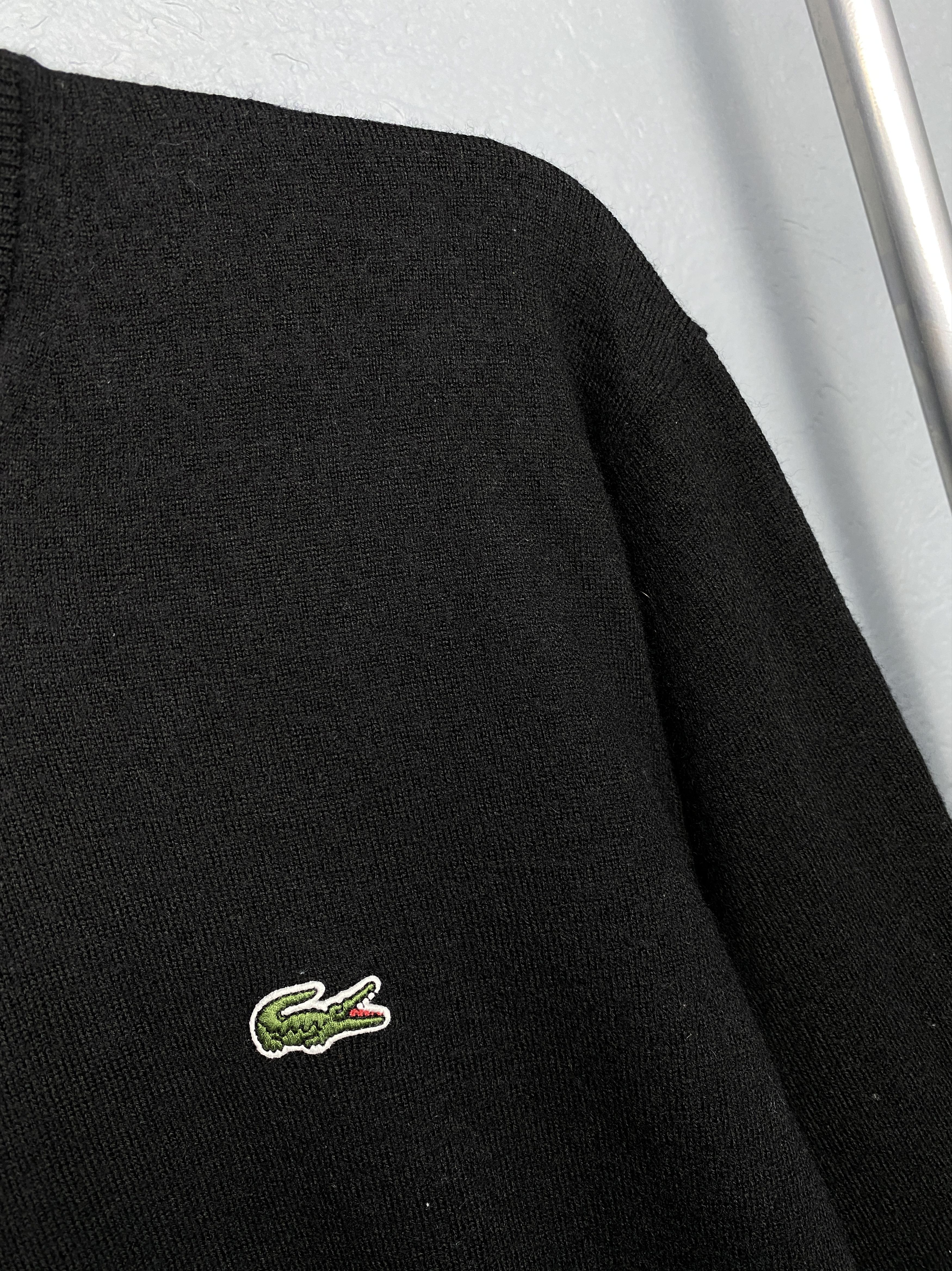 Lacoste Lacoste Vintage Mens Wool Knit Crew Neck Sweater Size US L / EU 52-54 / 3 - 3 Thumbnail