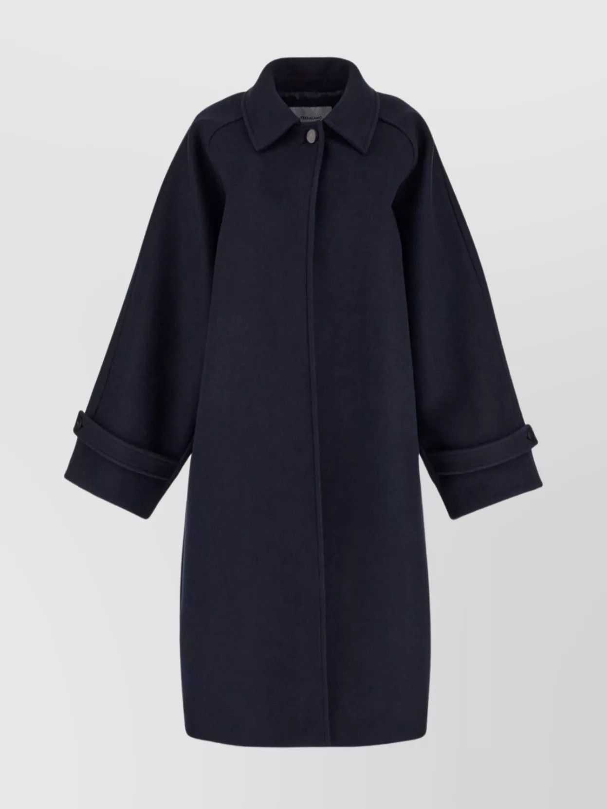 Salvatore Ferragamo o1s1rm1224 Coat in Navy Blue Size M / US 6-8 / IT 42-44 - 1 Thumbnail