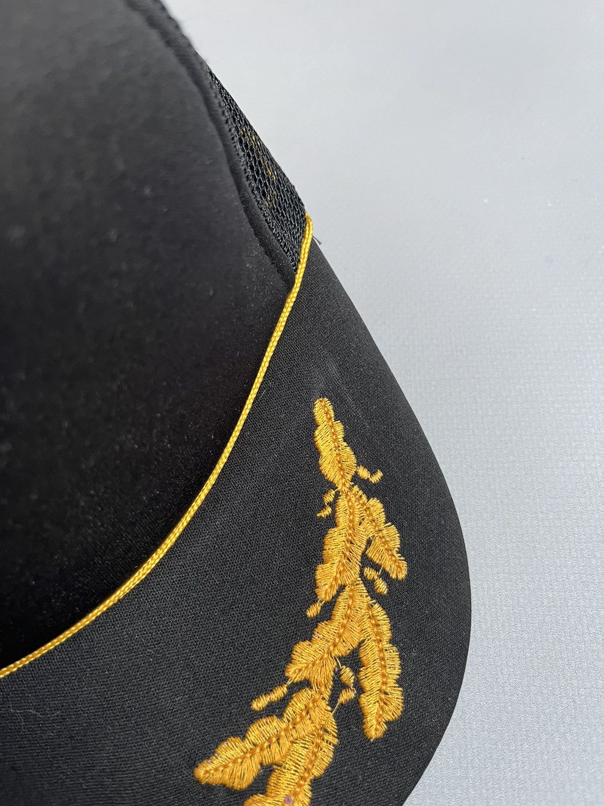 Other Vintage 80s Cobmaster Black Golden Wreath Trucker Cap Size ONE SIZE - 4 Thumbnail