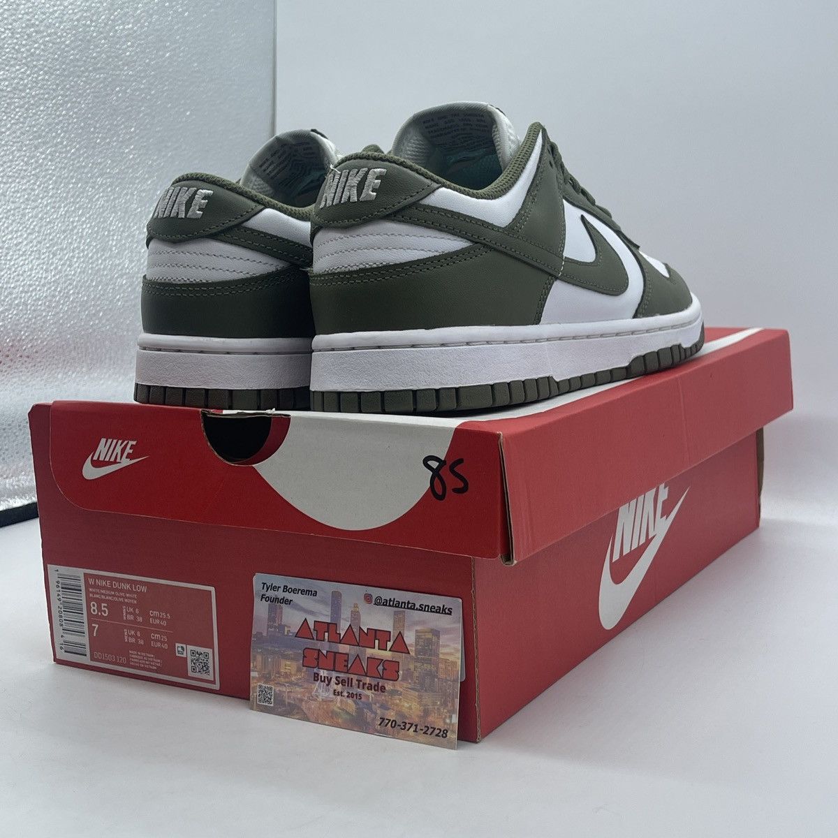 Nike Wmns dunk low medium olive Size US 8.5 / IT 38.5 - 5 Thumbnail