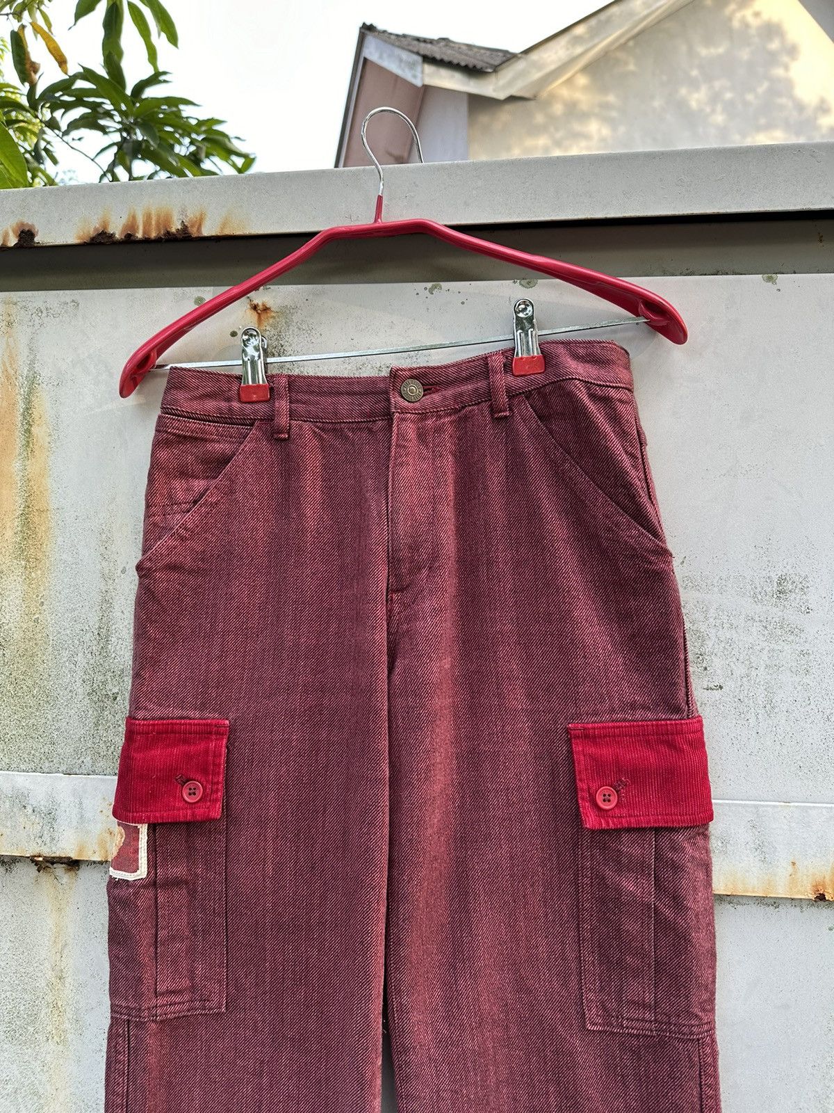 Pink House 👹Vintage Pink House PatchWork Jeans Size US 26 / EU 42 - 4 Thumbnail