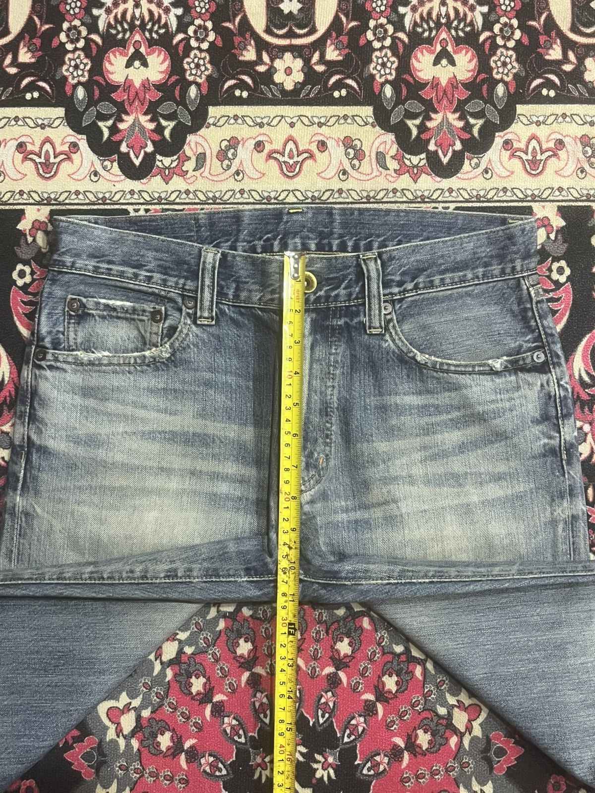Jil Sander × Uniqlo Uniqlo Faded Washed Distressed Regular Straight Jeans Size US 31 - 13 Thumbnail