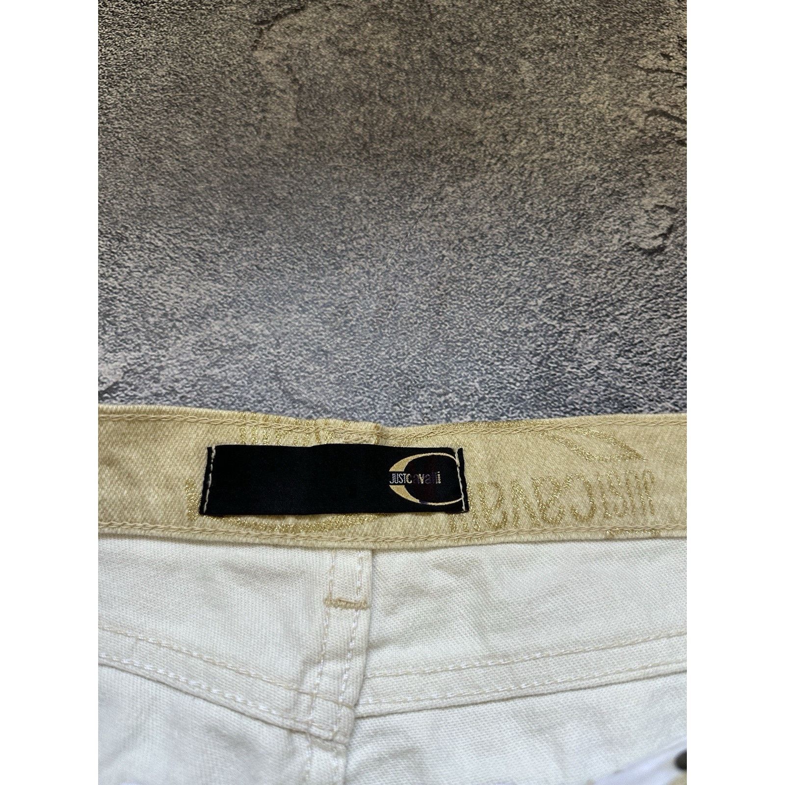 Just Cavalli Vintage Just Cavalli Monogram Mens Gold Jeans Pants Size 28 Size US 28 / EU 44 - 4 Thumbnail