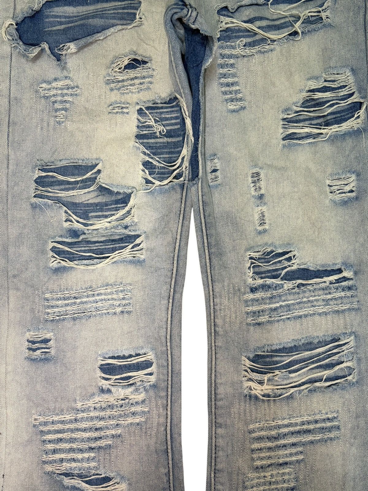 Tornado Mart Vintage Japanese Brand Heavy Distressed Flare Jeans Size US 32 / EU 48 - 3 Thumbnail