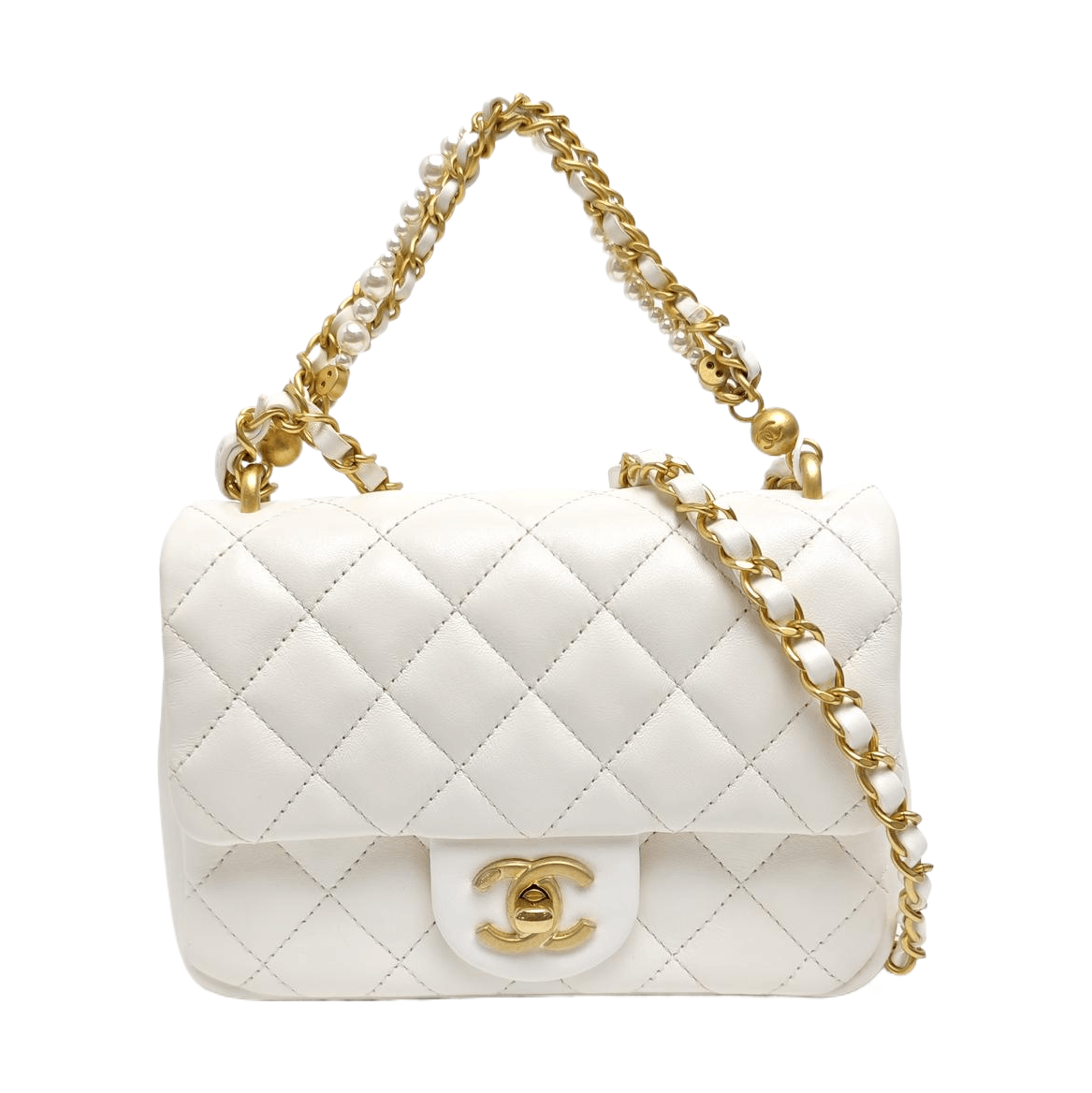 Chanel Chanel Classic Flap Pearl Chain Shoulder Bag Size ONE SIZE - 1 Thumbnail