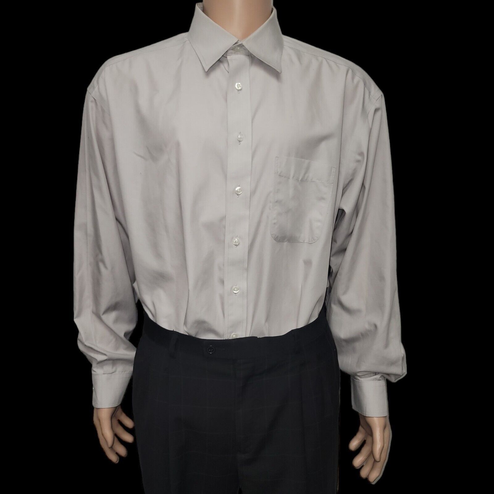 Roundtree & Yorke Roundtree Yorke Gold Label Fitted Dress Shirt. Size 16.5/34 Size US S / EU 44-46 / 1 - 1 Thumbnail