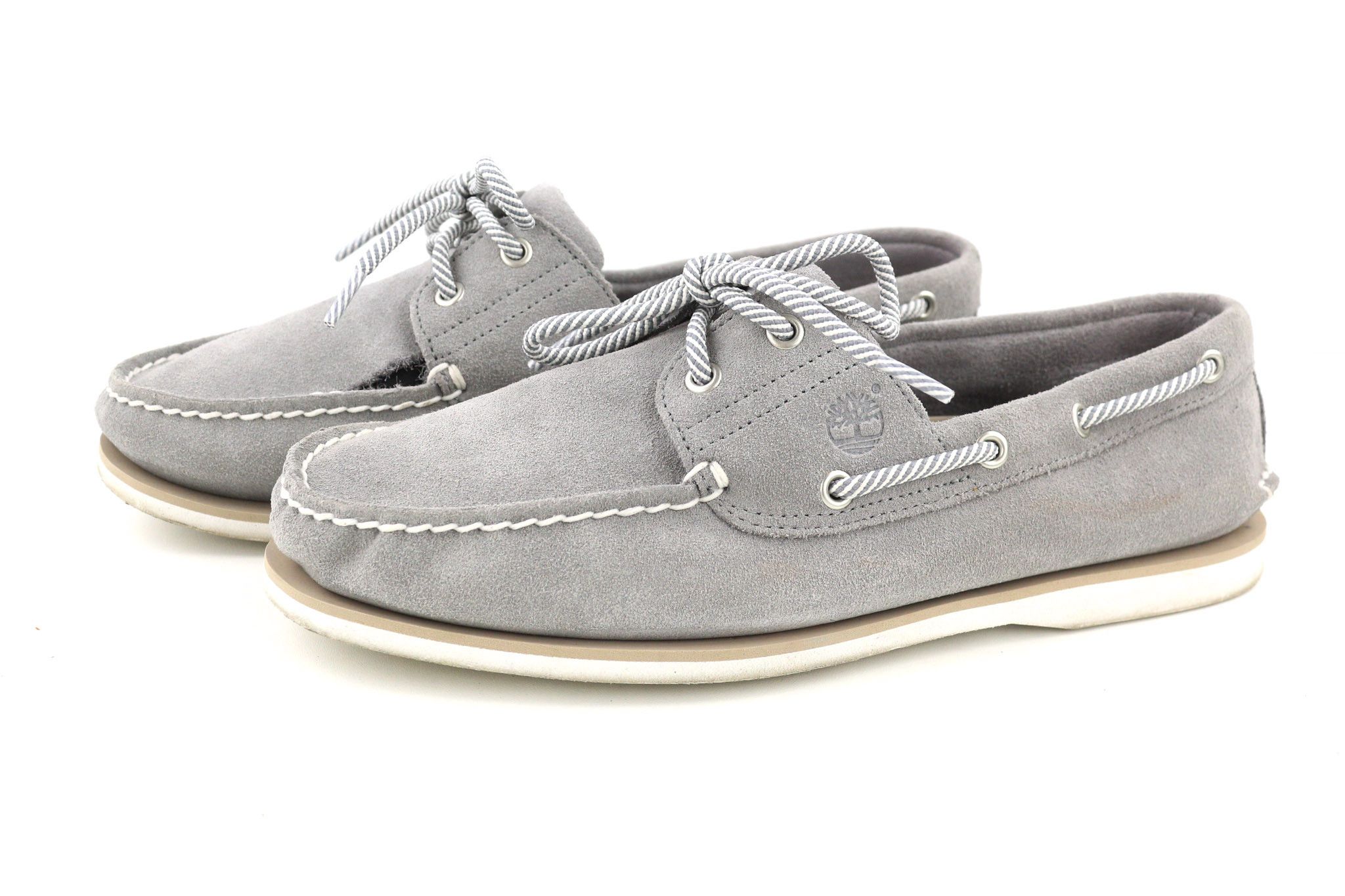 Timberland A43W1 UK10.5 Grey Leather Slip On Loafer 81009 Size US 11 / EU 44 - 2 Thumbnail