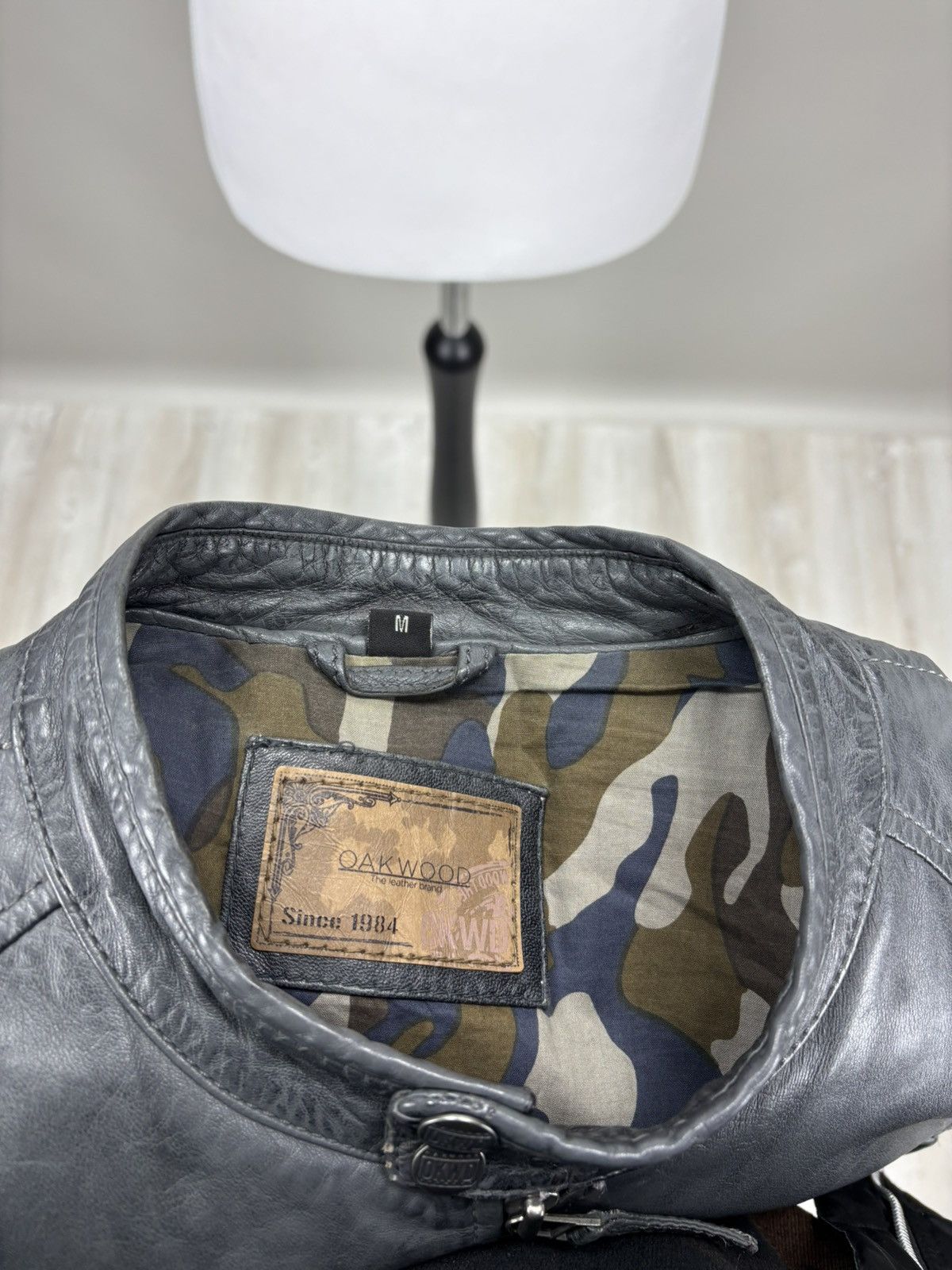 Other Womens leather jacket Oakwood Size M Color Gray Size M / US 6-8 / IT 42-44 - 12 Thumbnail