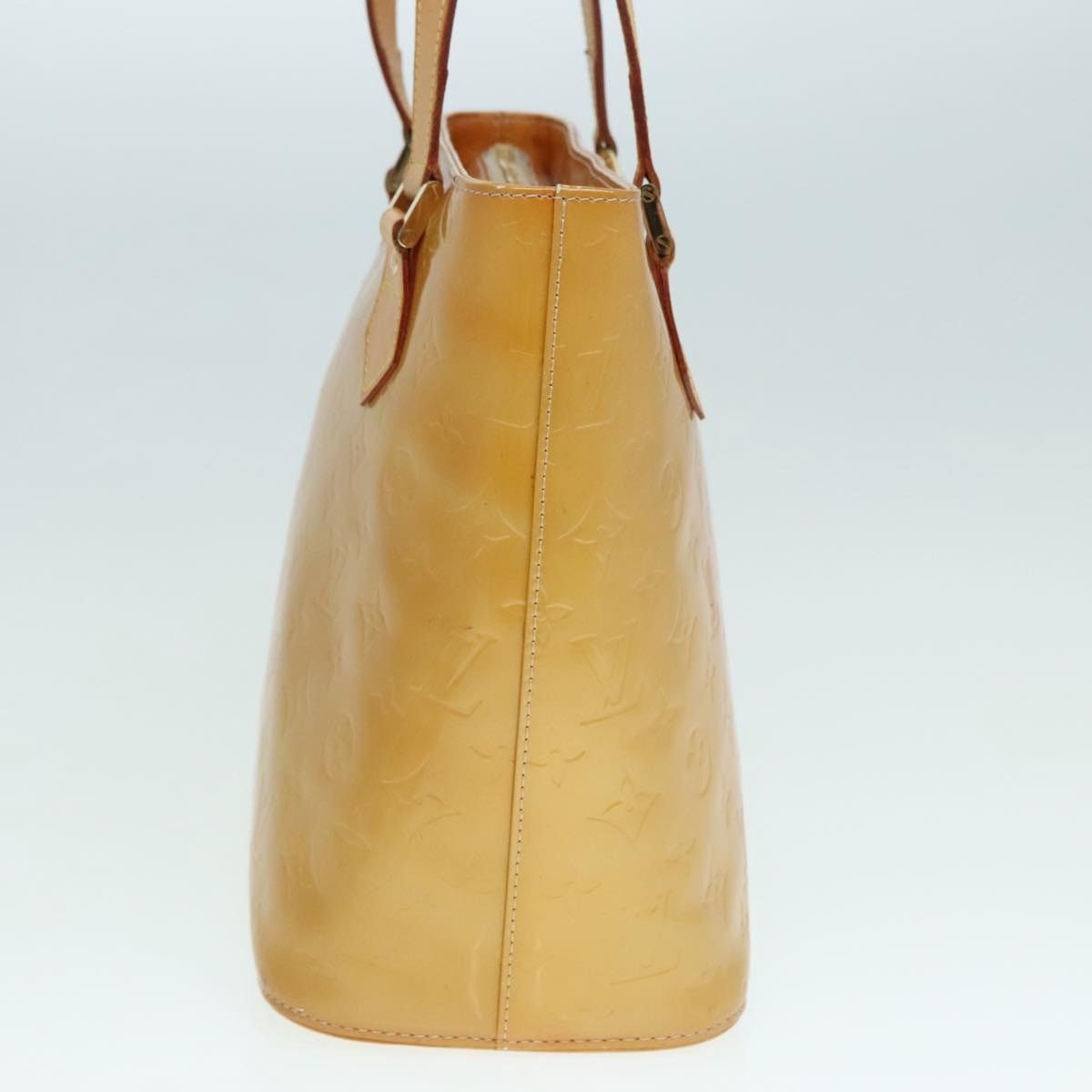 Louis Vuitton LOUIS VUITTON Monogram Vernis Houston Hand Bag Beige M91004 Size ONE SIZE - 5 Thumbnail