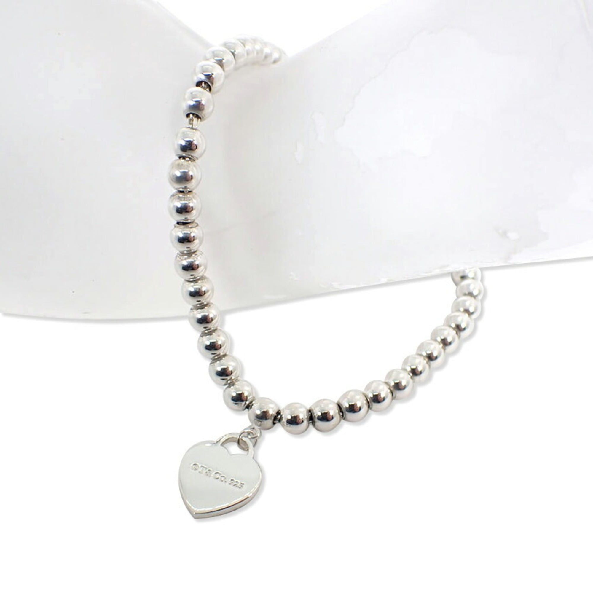 Tiffany & Co. TIFFANY 925 Heart Tag Bracelet Size ONE SIZE - 1 Thumbnail