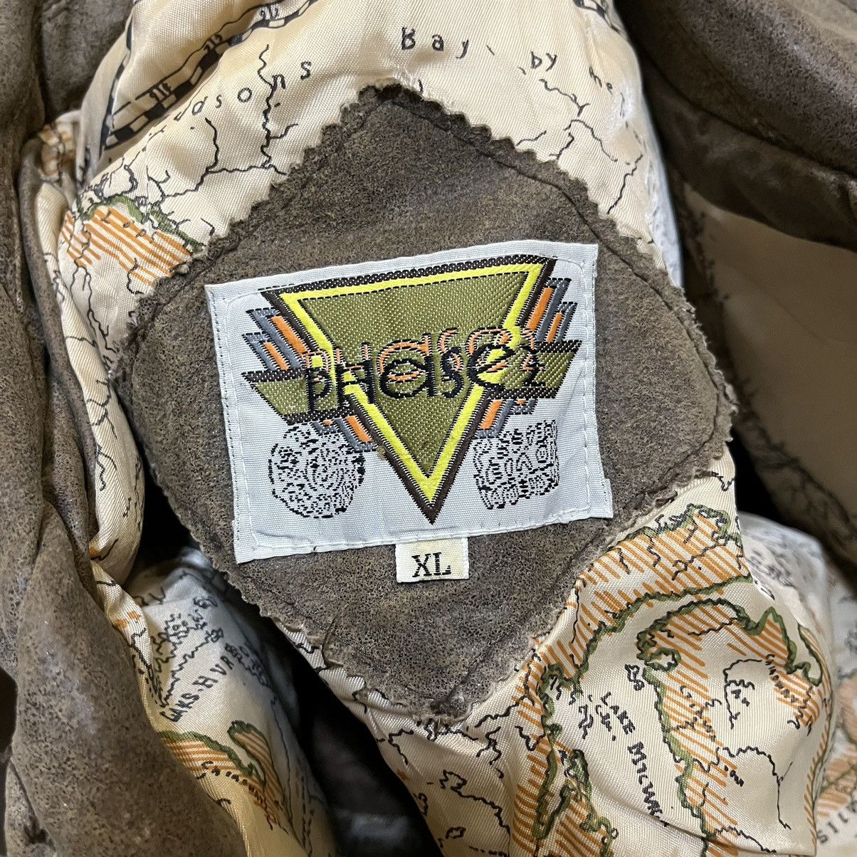 Vintage 1990's Phase 2 U.S Military Genuine Leather Flight Jacket Size US XL / EU 56 / 4 - 21 Thumbnail