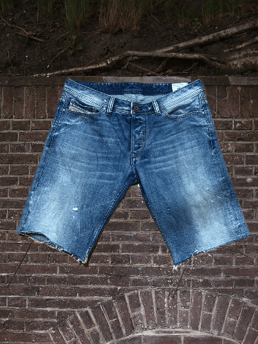 Diesel Vintage blue denim shorts Diesel logo Y2K Size US 34 / EU 50 - 1 Thumbnail