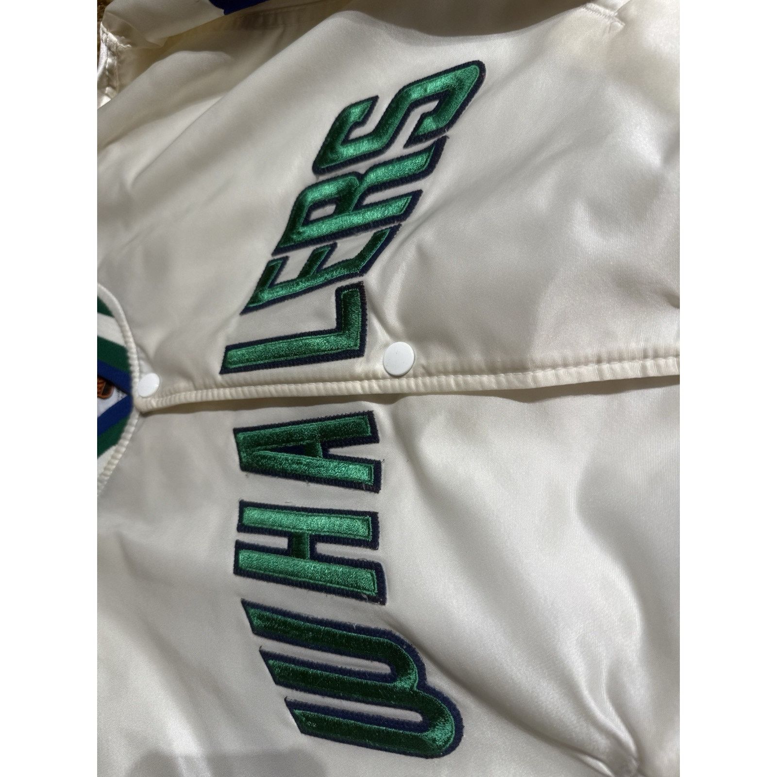 Starter Vintage Hartford Whalers Starter Satin Jacket Large Size US L / EU 52-54 / 3 - 3 Thumbnail
