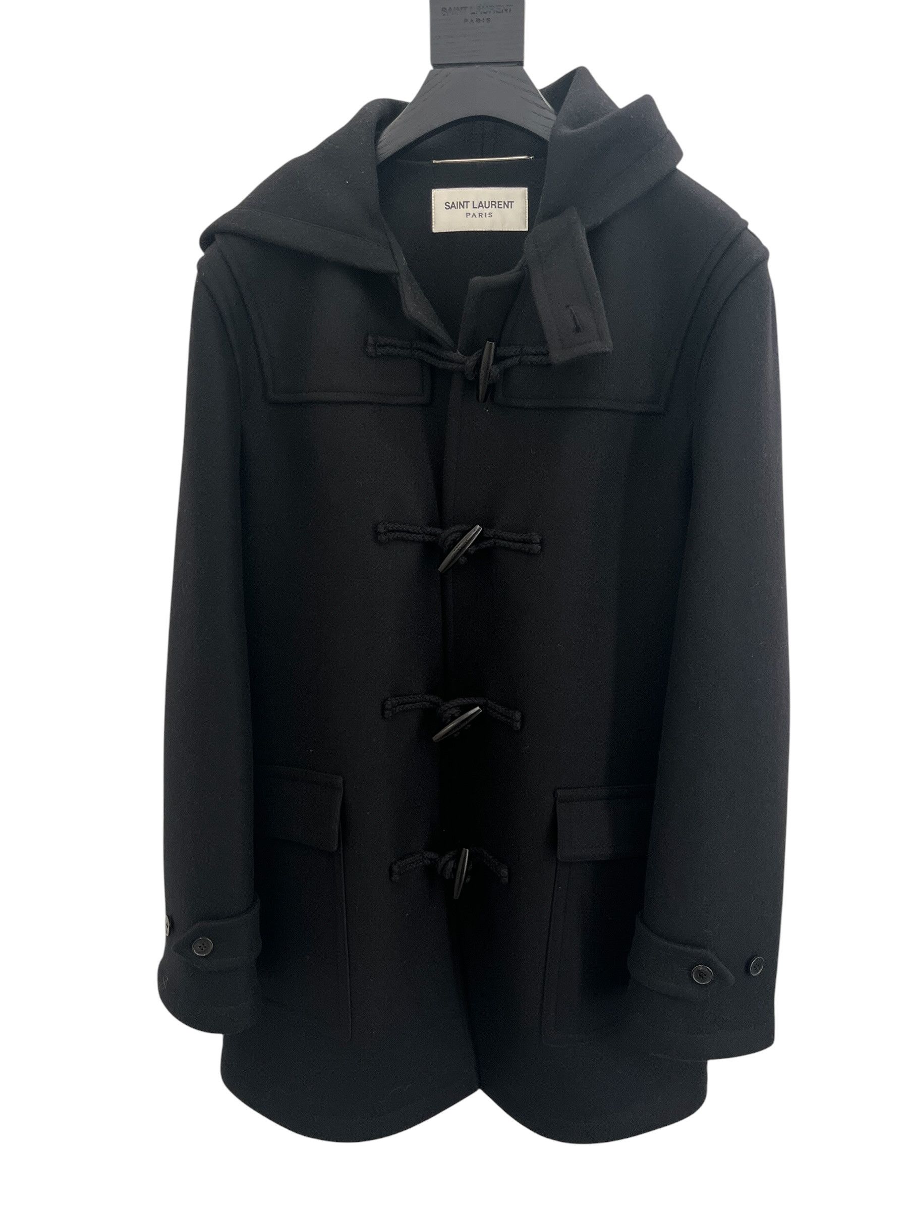 Saint Laurent Paris Saint Laurent Duffle Coat In Wool Size US L / EU 52-54 / 3 - 1 Thumbnail