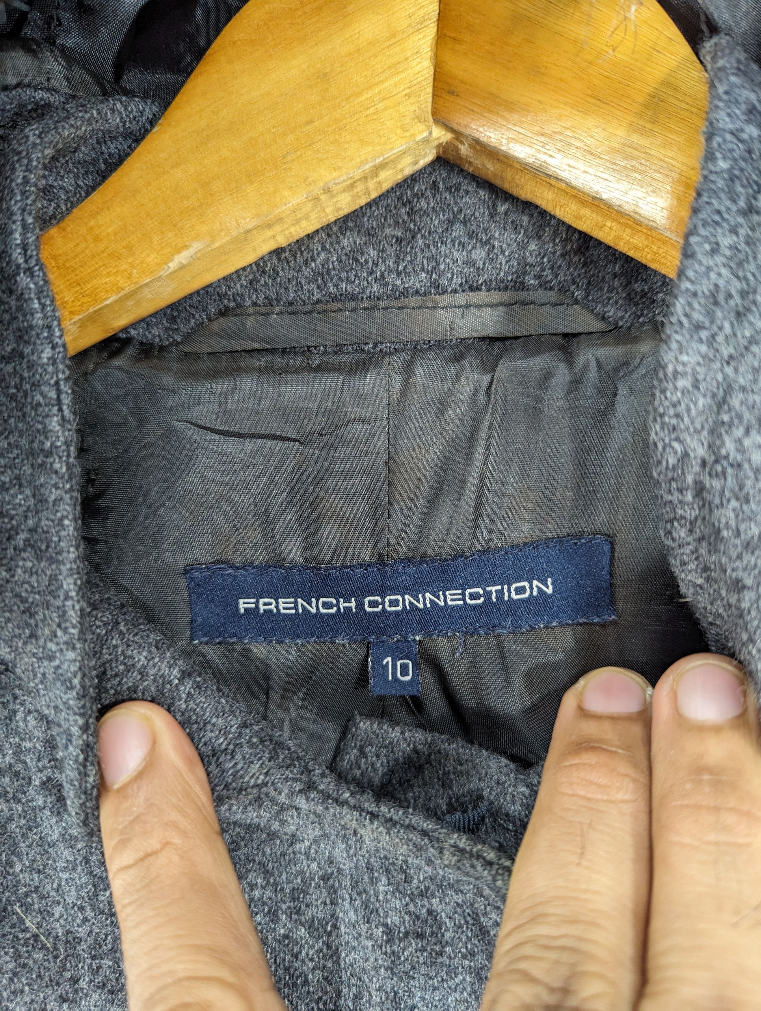 French Connection 🔥RARE🔥French Connection Wool Faux Fur Belted Jacket Size S / US 4 / IT 40 - 12 Thumbnail