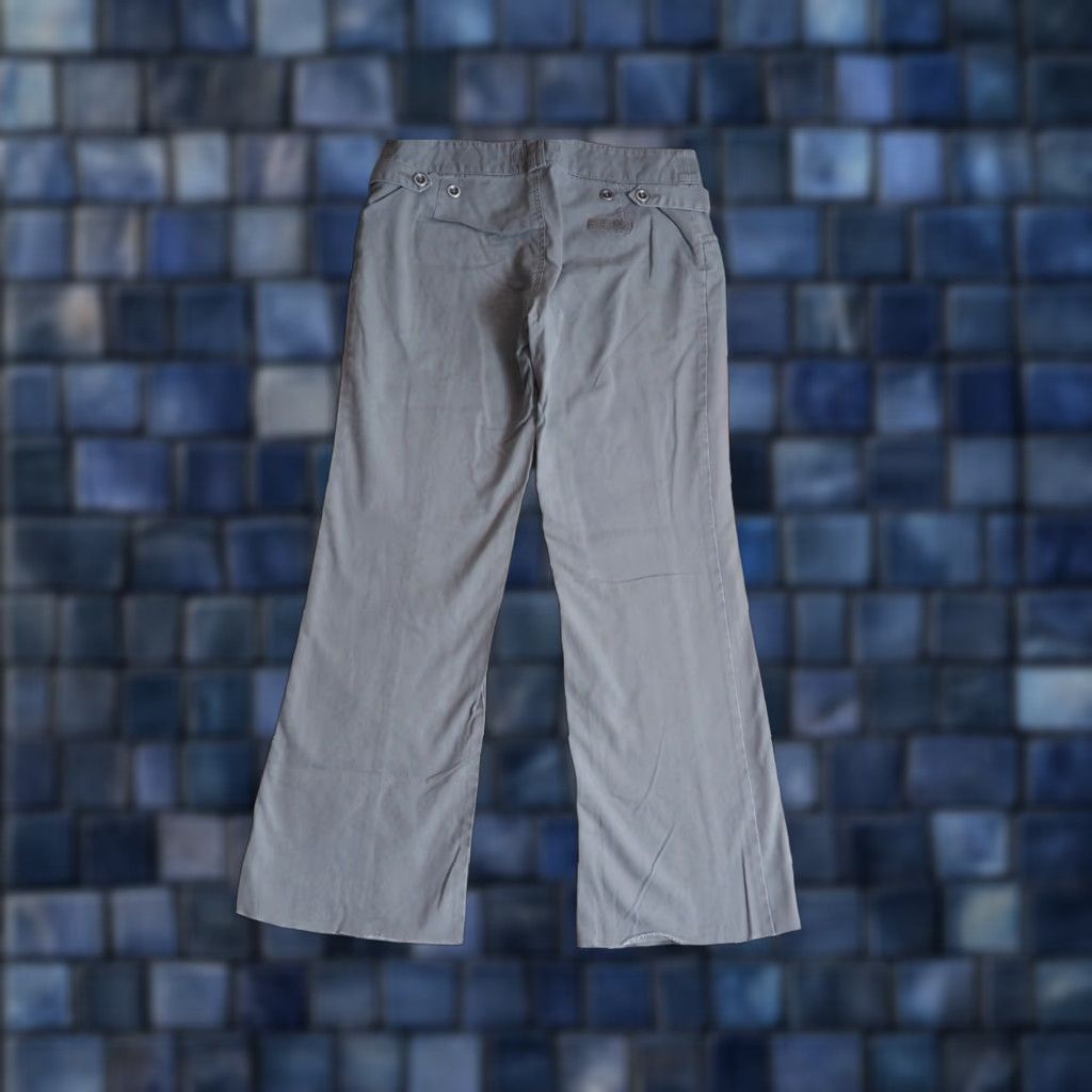 Miss Sixty VTG Miss Sixty Italy Chino Pants Women 2000s Stone Gray Low Rise 31x29 Flare Cotton Grunge Size 24" / US 00 / IT 34 - 1 Thumbnail
