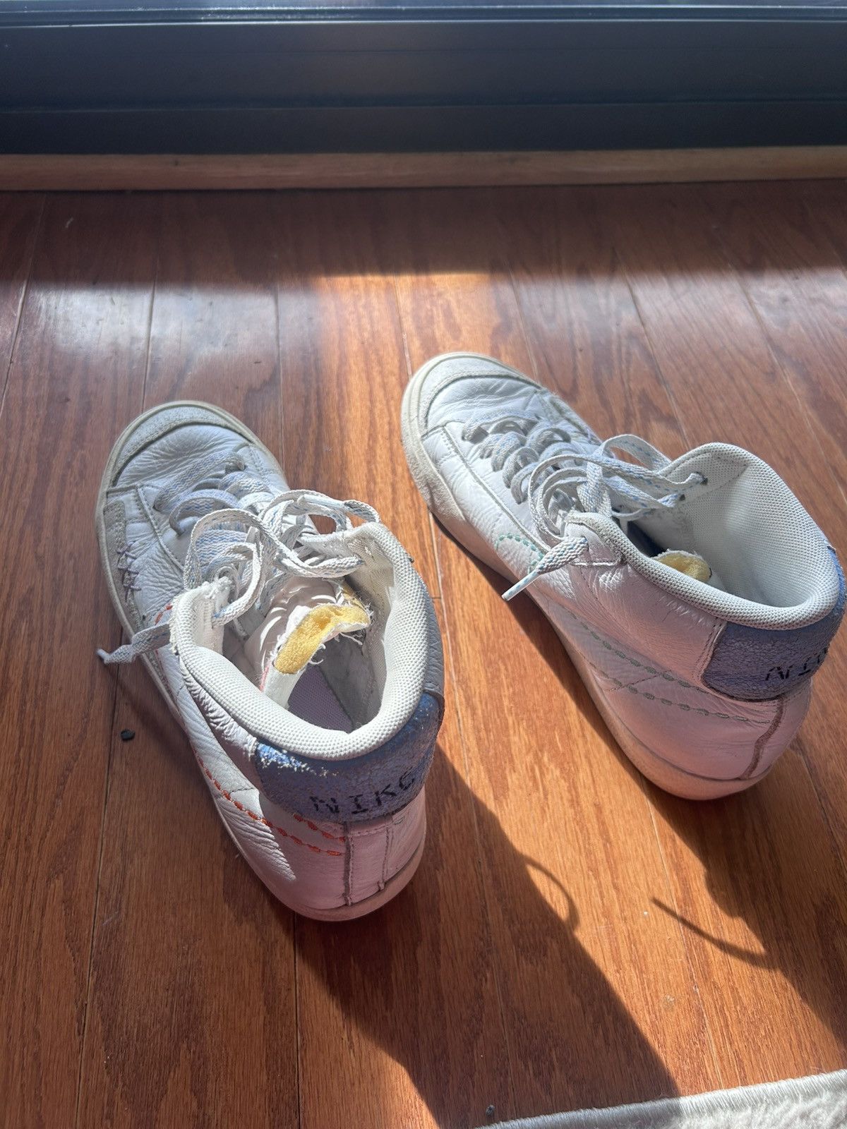 Nike Nike Blazer Mid '77 Vintage White Sneakers Size US 8.5 / EU 41-42 - 6 Thumbnail