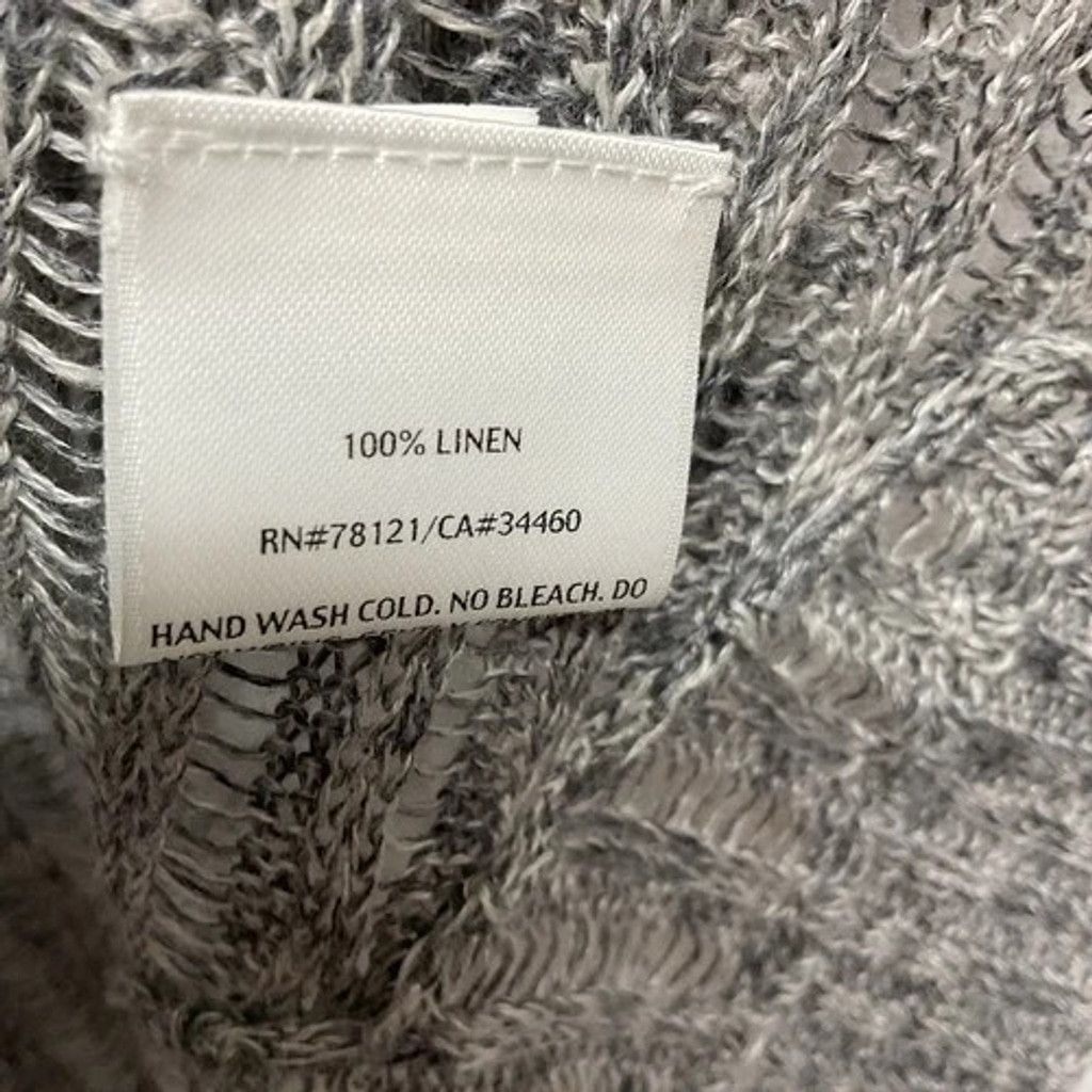 Eileen Fisher Eileen Fisher Open Knit Linen Airy Rustic Cardigan Women L Size L / US 10 / IT 46 - 3 Thumbnail
