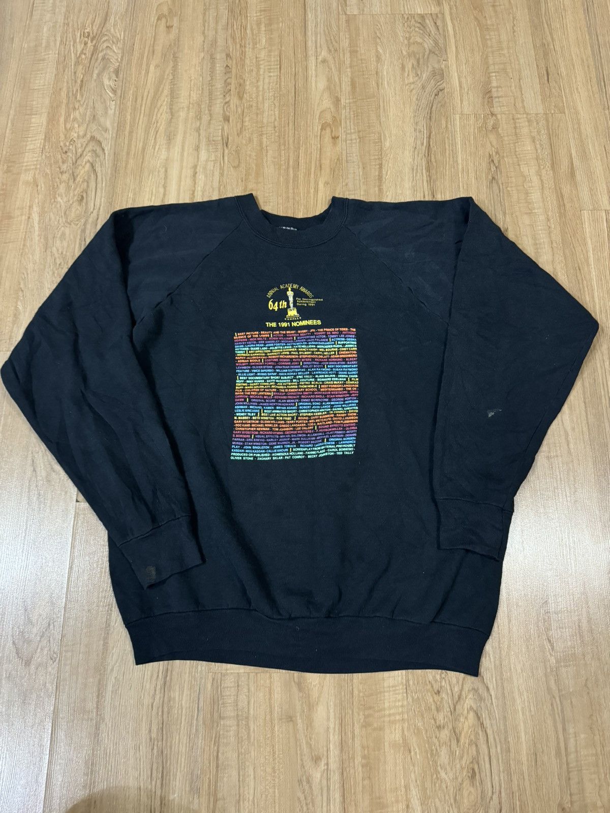 Vintage VINTAGE abc 64th OSCAR AWARD SWEATSHIRT Size US XL / EU 56 / 4 - 1 Thumbnail