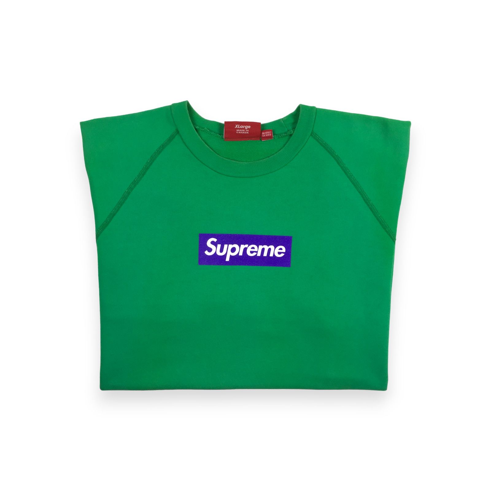 Supreme 2007 Supreme Screenprint Purple Green Box Logo Crewneck Size US XL / EU 56 / 4 - 2 Thumbnail