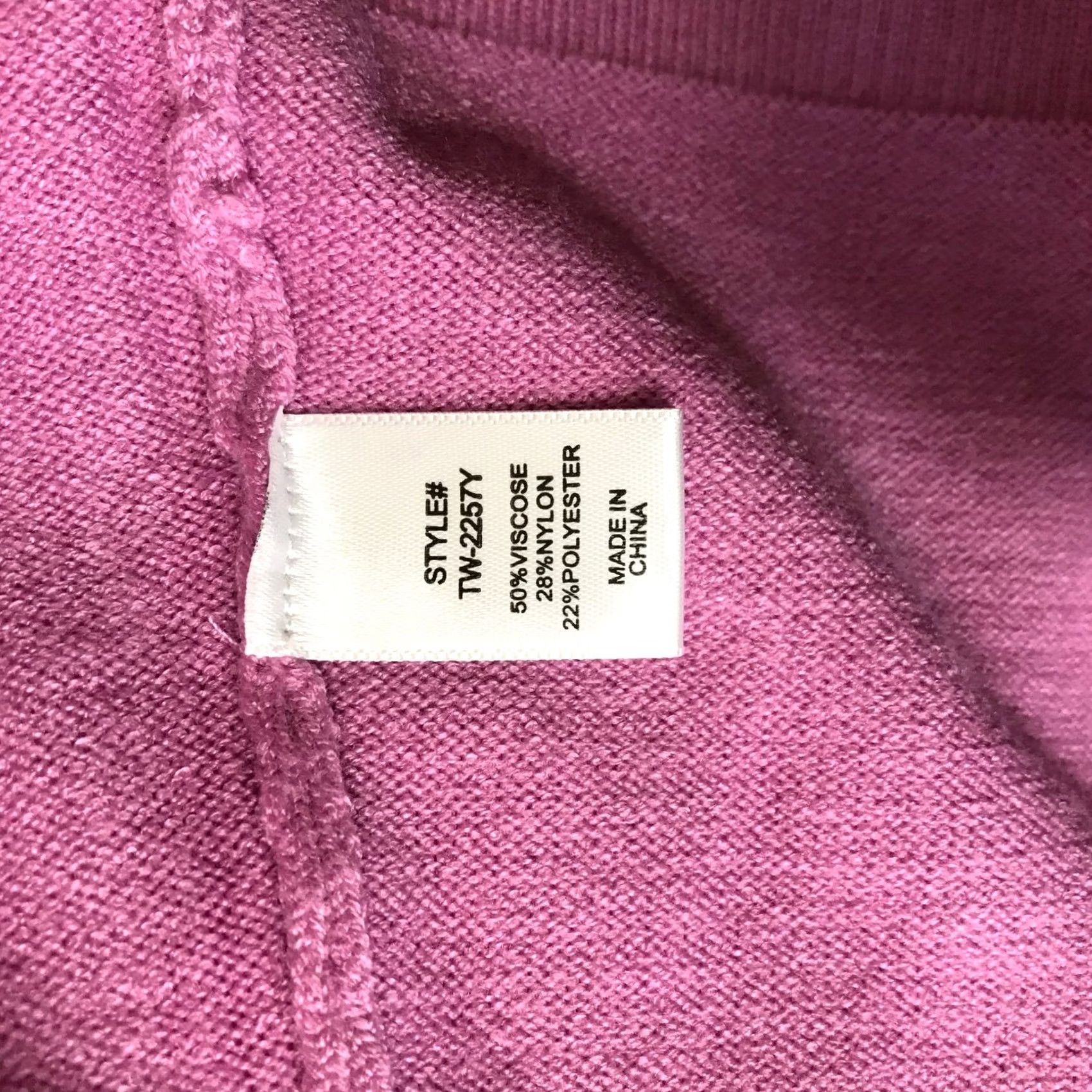 Vintage Zenana Pink Knit Sweater Top Puff Sleeve Crew Neck L Woman/XXL? Size L / US 10 / IT 46 - 8 Thumbnail