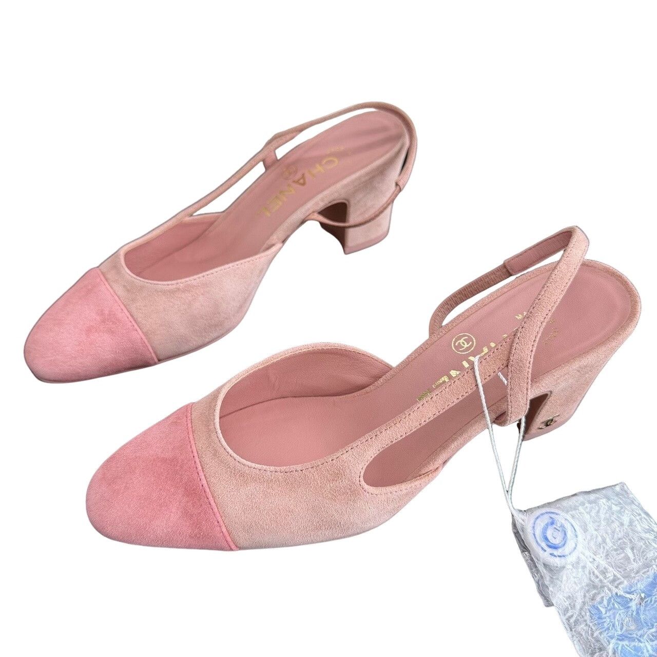 Chanel Suede Slingback Heels Size 36C