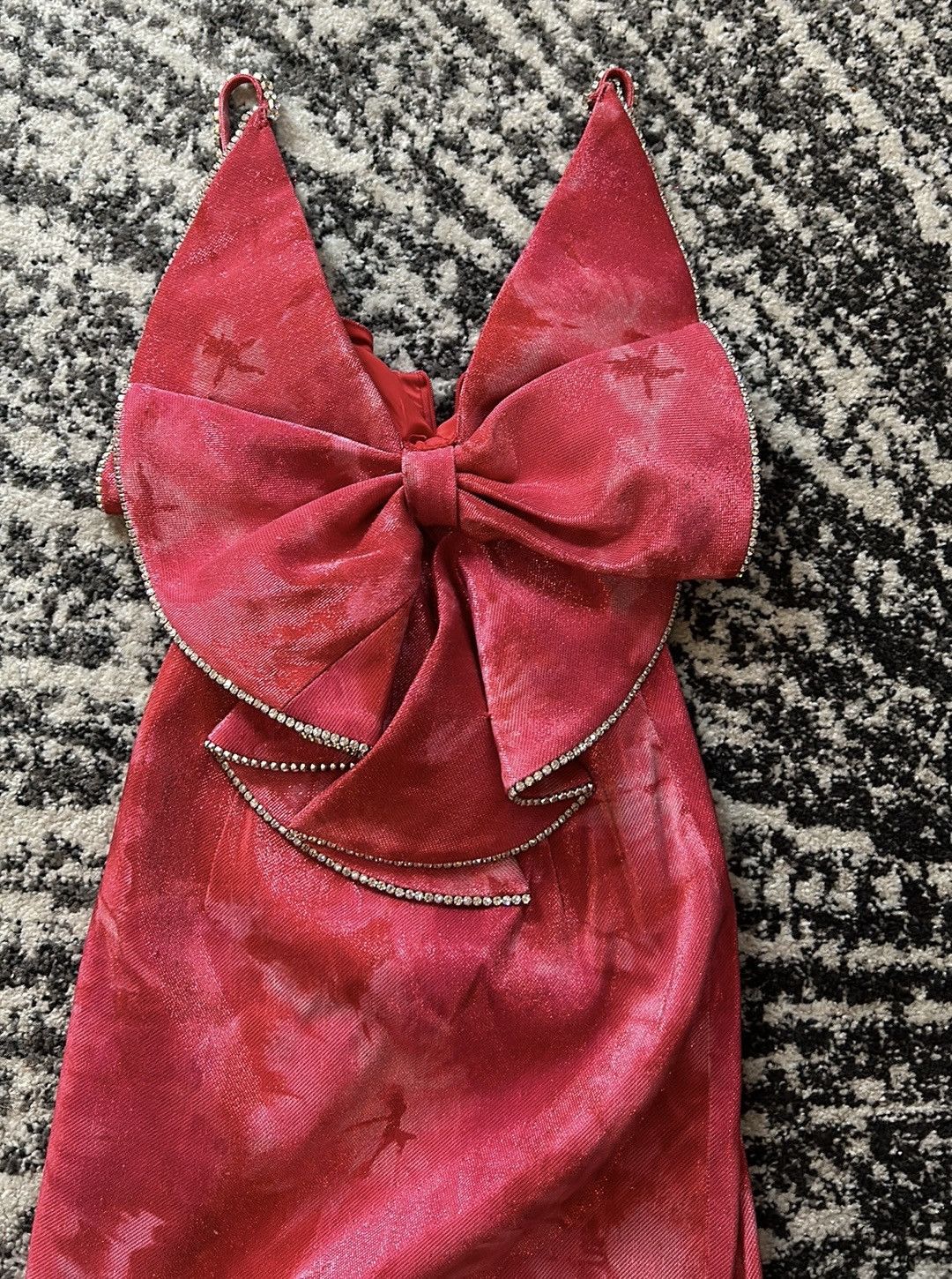 Area NYC Area NYC Crystal Bow Dress Size XS / US 0-2 / IT 36-38 - 2 Thumbnail