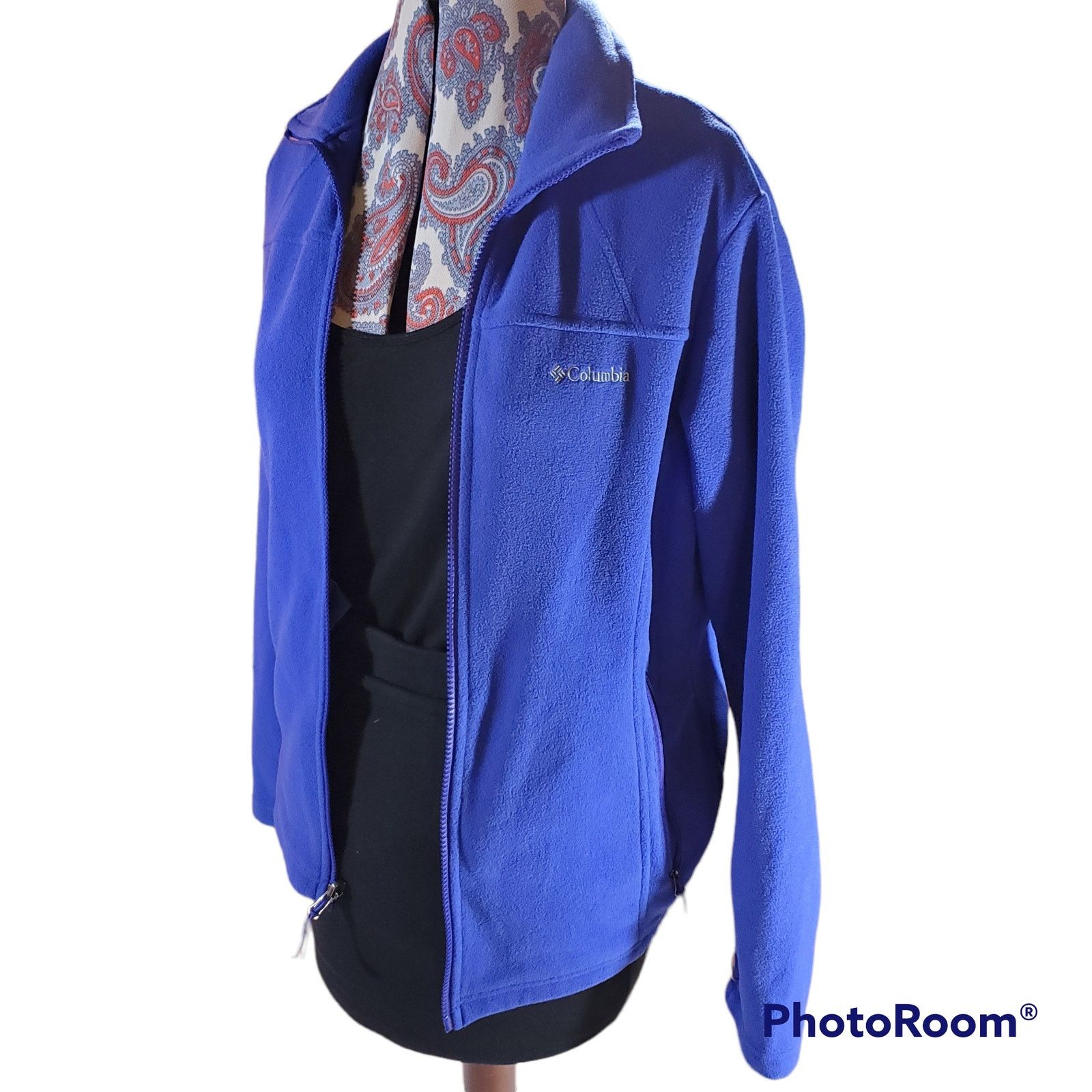 Columbia Columbia Sportswear | Blue Fleece Interchange Jacket | Small Size S / US 4 / IT 40 - 1 Thumbnail