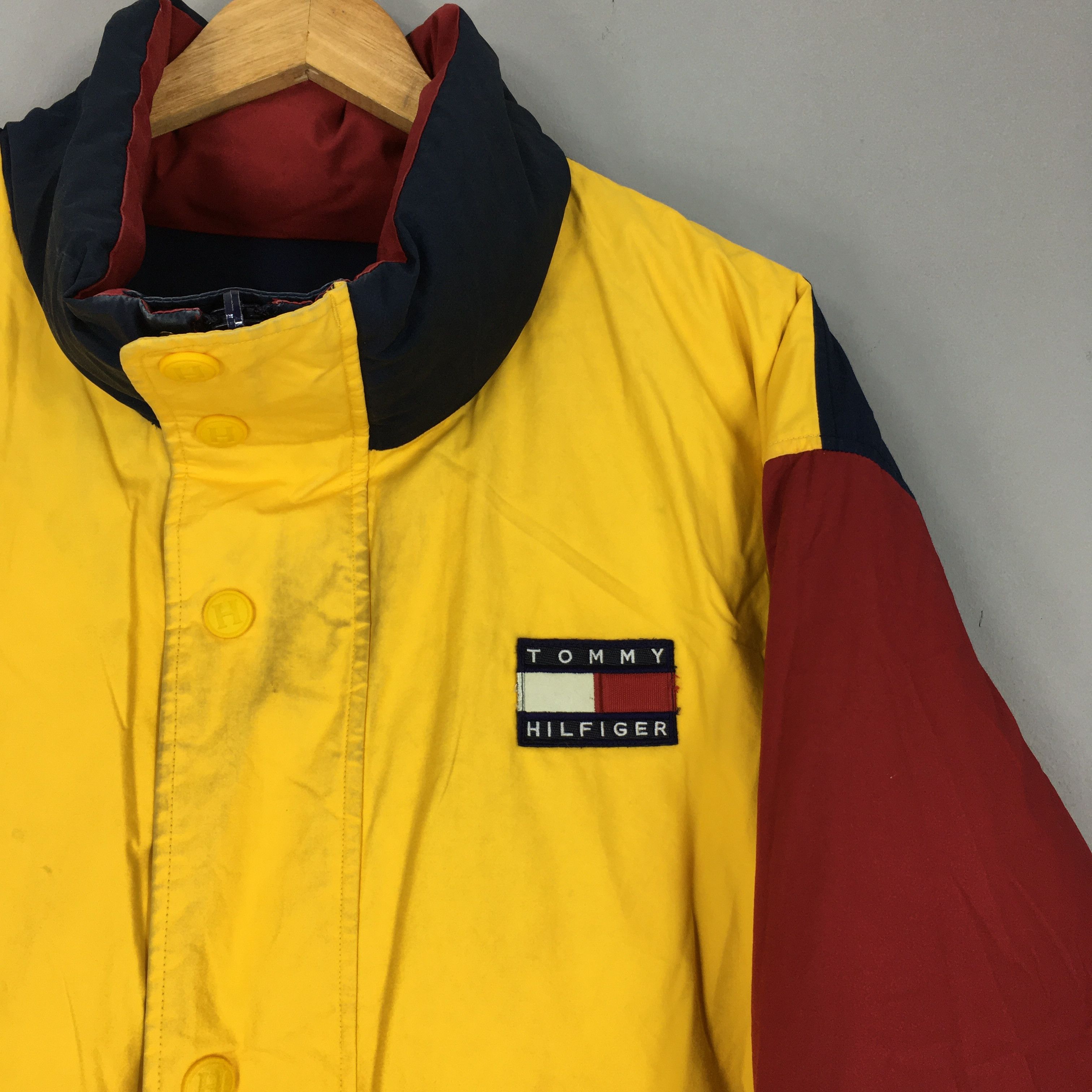 Tommy Hilfiger × Vintage Vintage Tommy Hilfiger Down Gear Reversible Jacket XLarge Size US XL / EU 56 / 4 - 3 Thumbnail