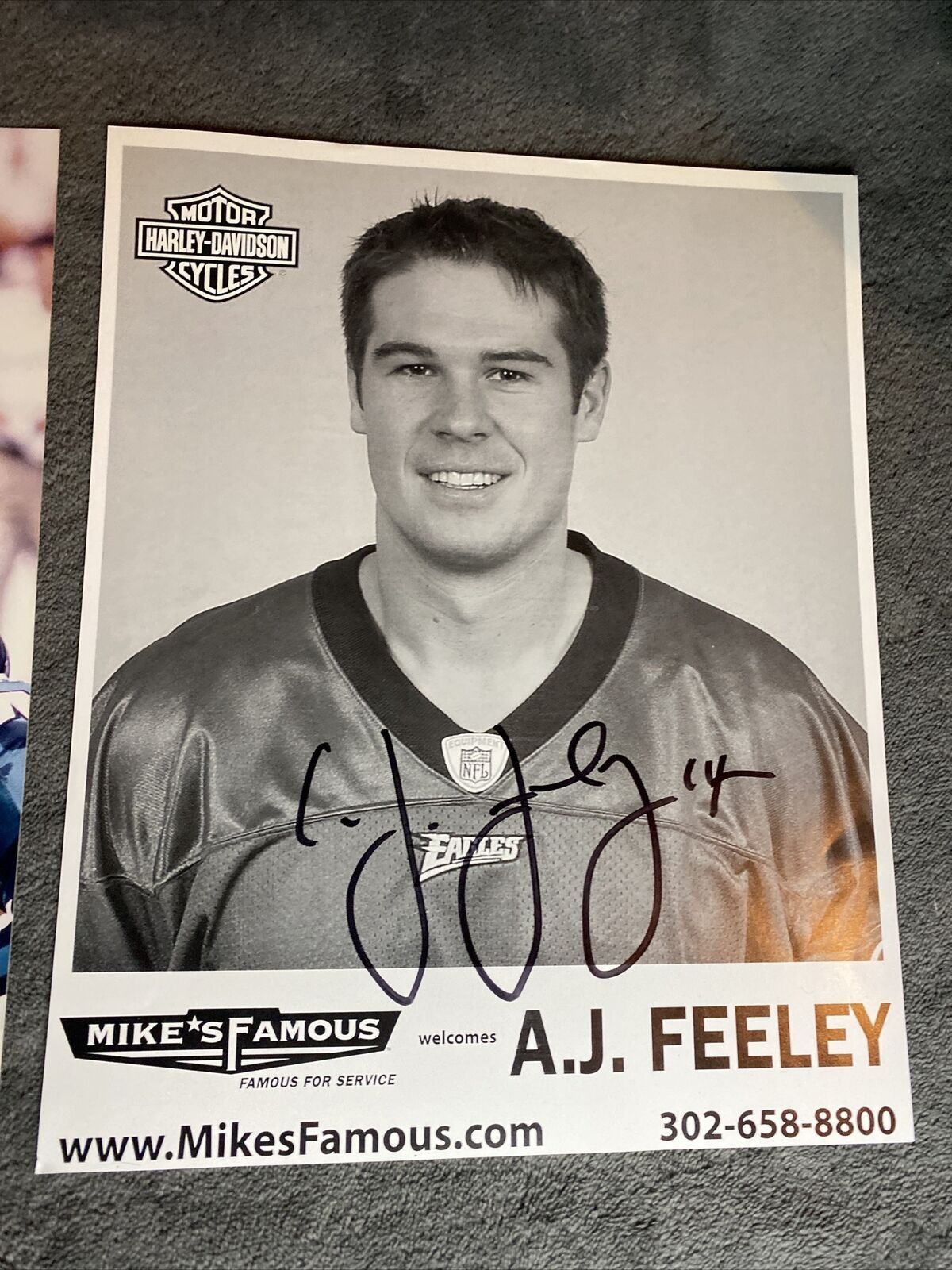 NFL 2 Signed Pictures Philadelphia Eagles AJ Feeley, David Akers Size ONE SIZE - 3 Thumbnail