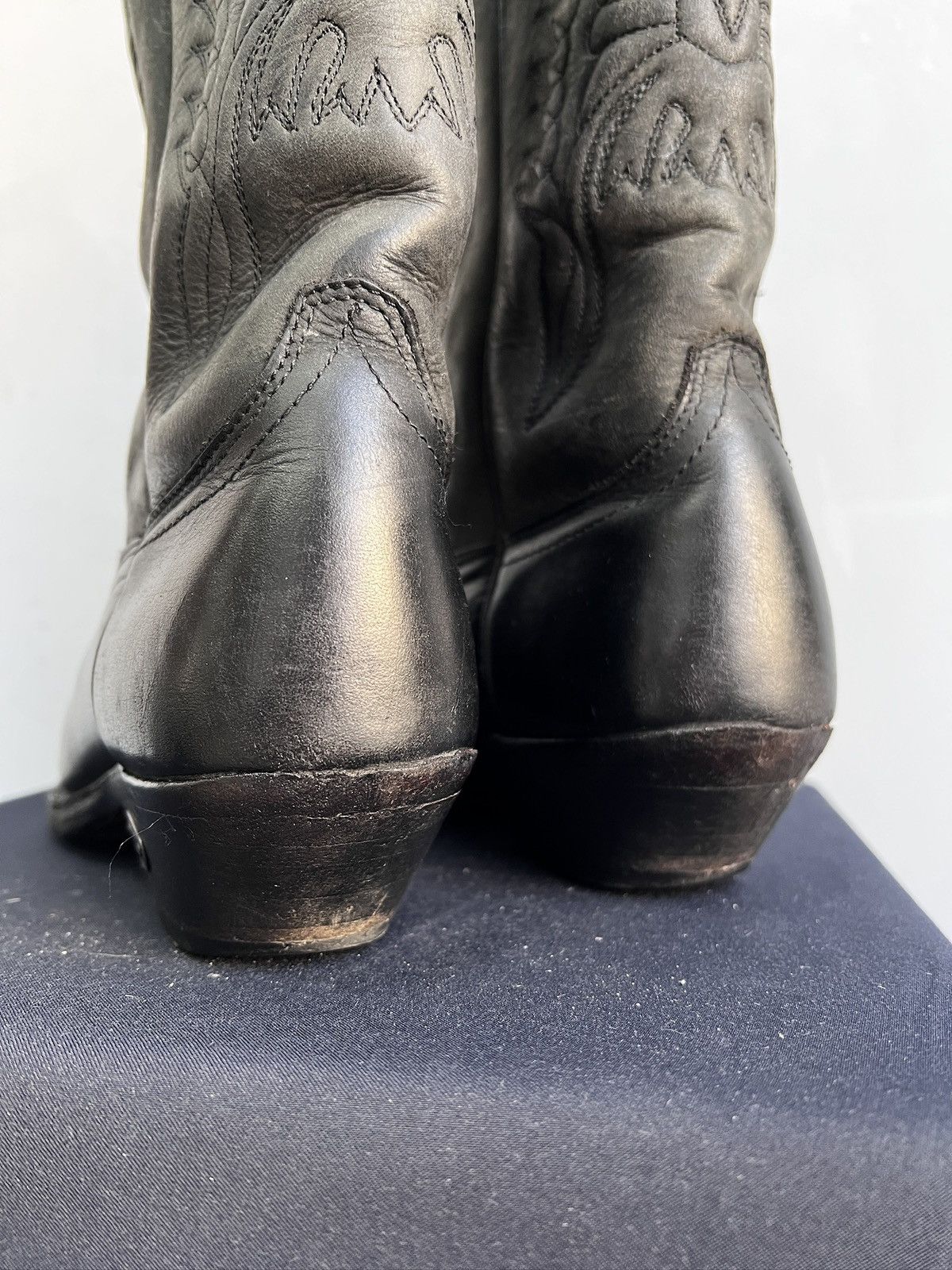 Western Rise Western High Leather Boots Moto 90’s Guidi retro style Size US 8 / EU 41 - 9 Thumbnail