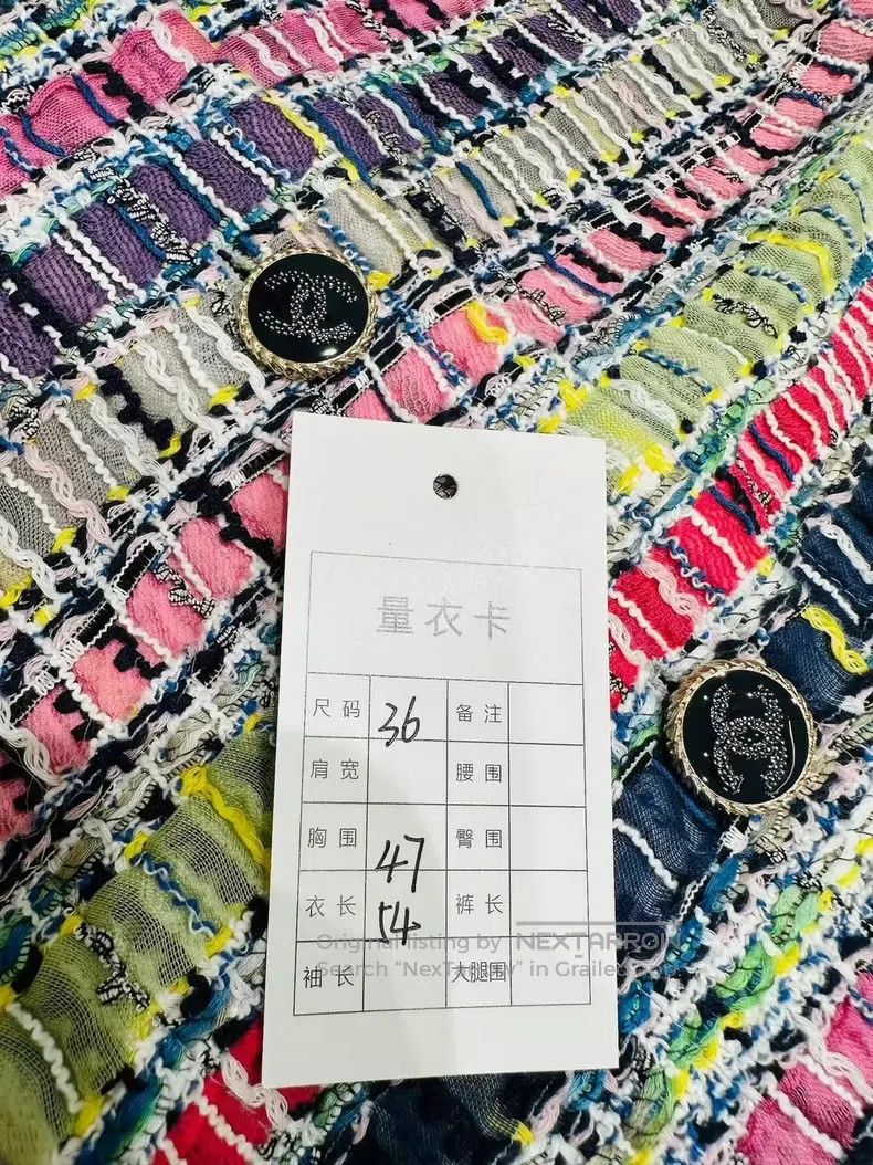 Chanel Chanel Colourful tweed knitted coat Size XS / US 0-2 / IT 36-38 - 8 Thumbnail