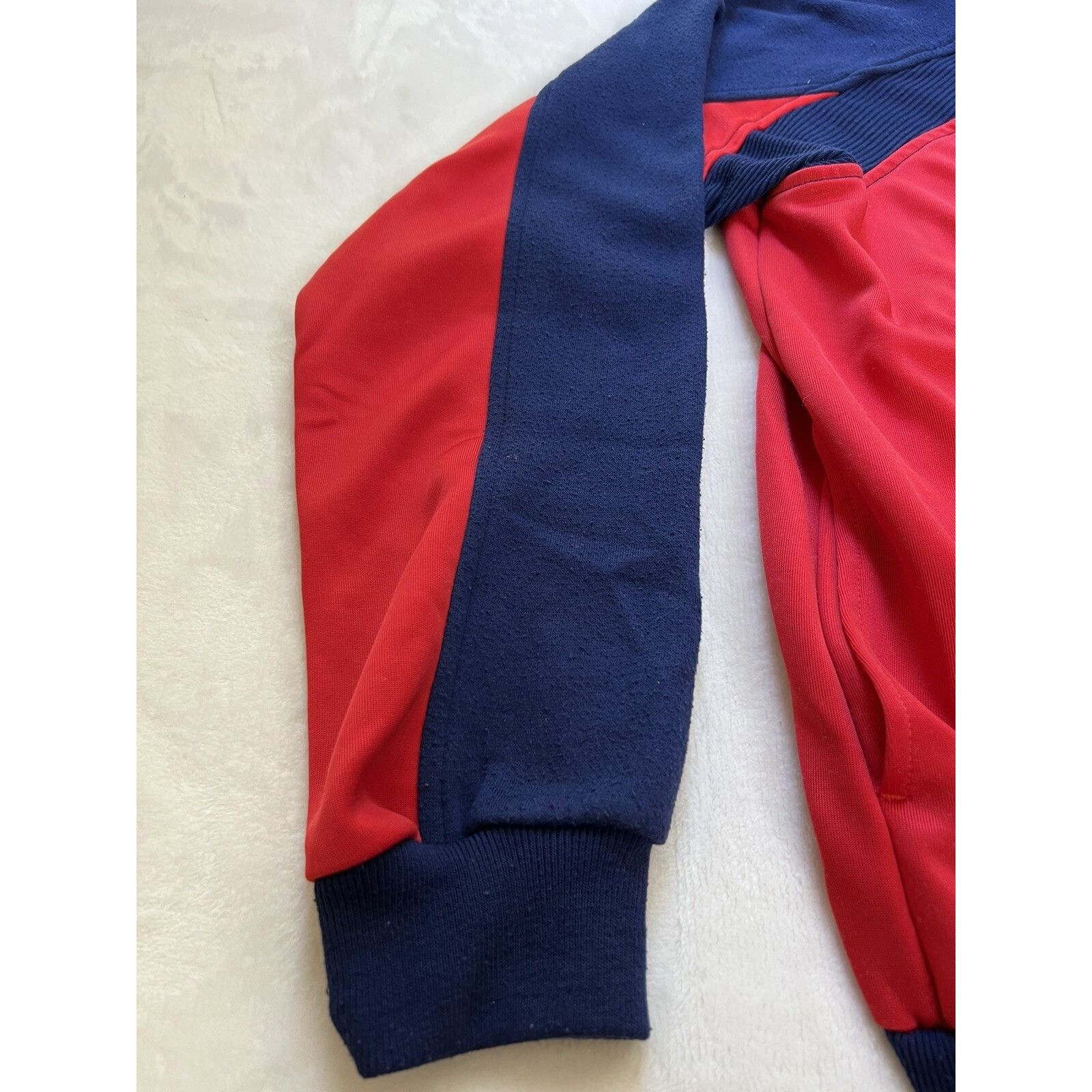 Nike Vintage 90s Nike Sweatshirt Sweater Full Zip Blue Red Gray T Size US M / EU 48-50 / 2 - 2 Thumbnail