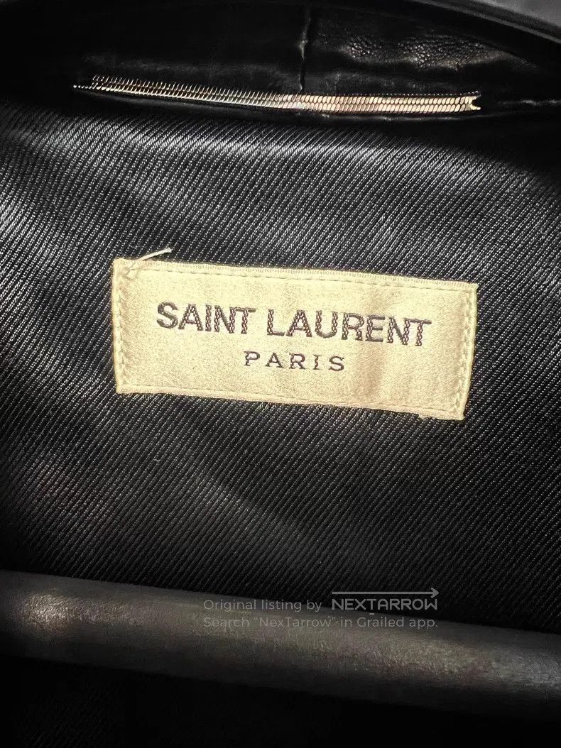 Saint Laurent Paris Saint Laurent Paris Lamb Leather Biker Jacket Size US L / EU 52-54 / 3 - 3 Thumbnail