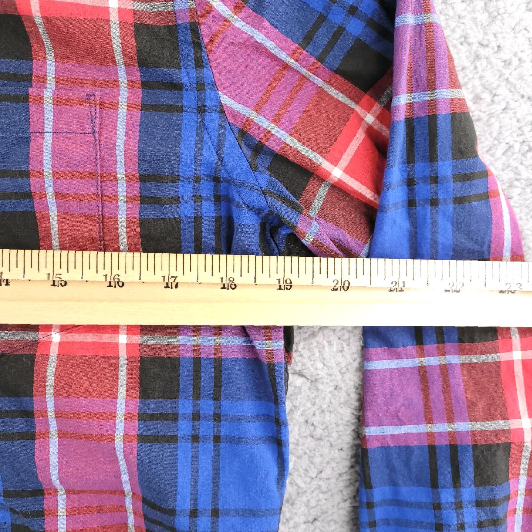 American Eagle Outfitters American Eagle Button-Up Shirt Mens Small Blue Plaid Long Sleeve Casual Preppy Shirt Size US S / EU 44-46 / 1 - 6 Thumbnail