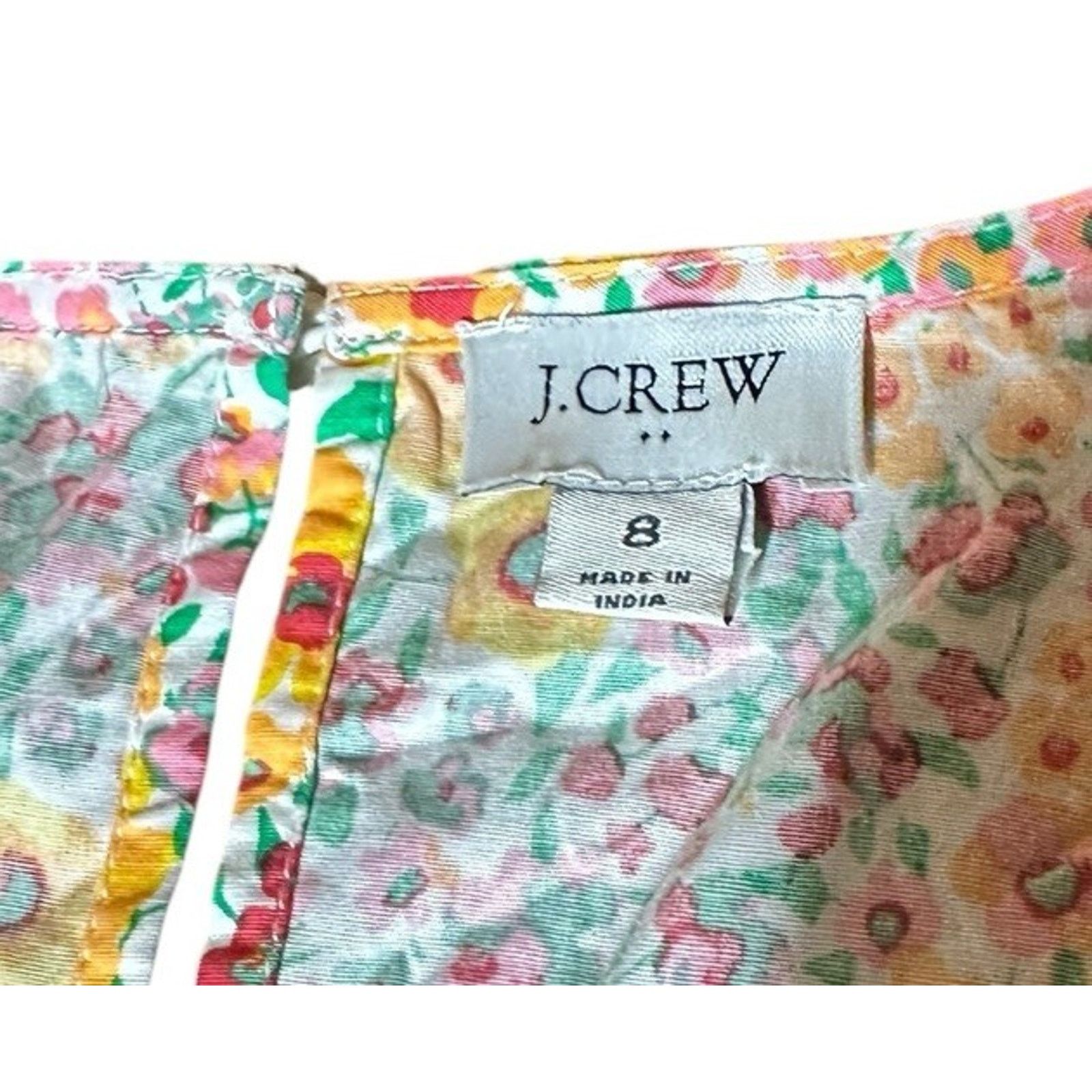 J.Crew J Crew Floral Tiered Sleeveless Summer Midi Dress Sz 8 BH899 Size M / US 6-8 / IT 42-44 - 8 Thumbnail