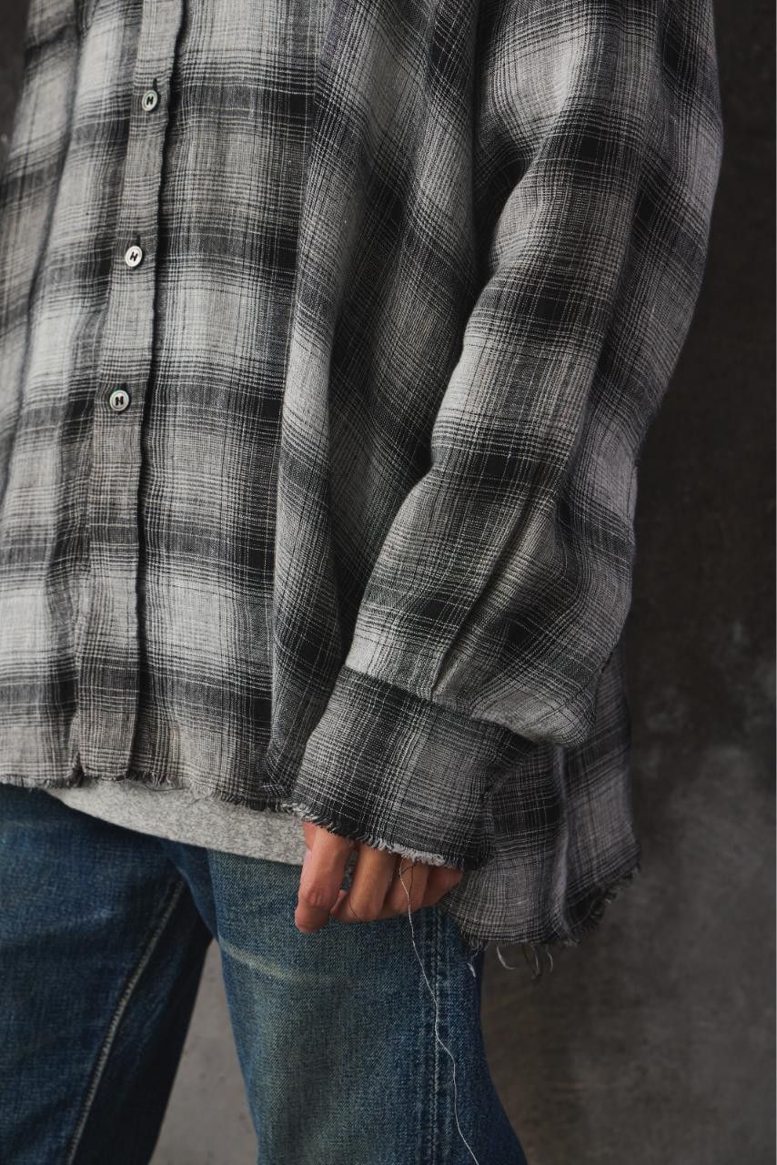 Other Name. Ombre Plaid Shirt Frayed Hem Linen Checked Shirt Size US S / EU 44-46 / 1 - 6 Thumbnail