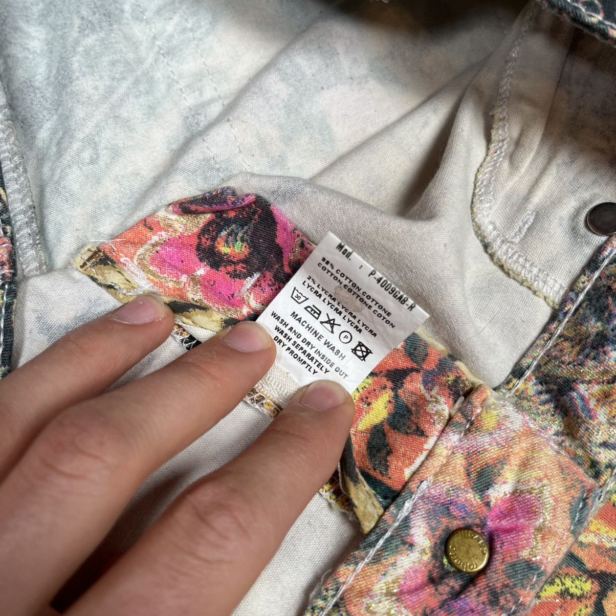 Roberto Cavalli Roberto Cavalli 2003 Printed Jacket & Jeans Set Patchwork Size 25" / US 0 / IT 36 - 25 Thumbnail