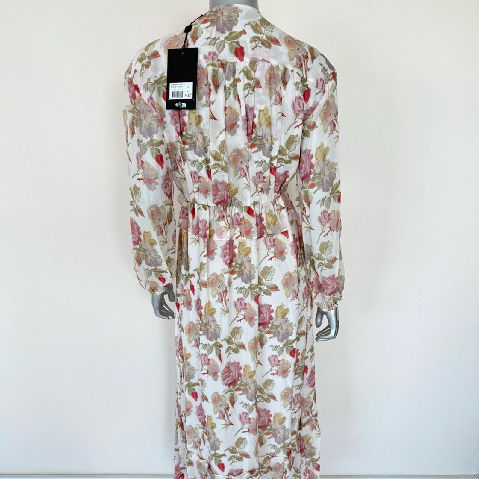 The Kooples NWT!!! The Kooples women maxi silk dress size 0 or S 715$ Size S / US 4 / IT 40 - 3 Thumbnail