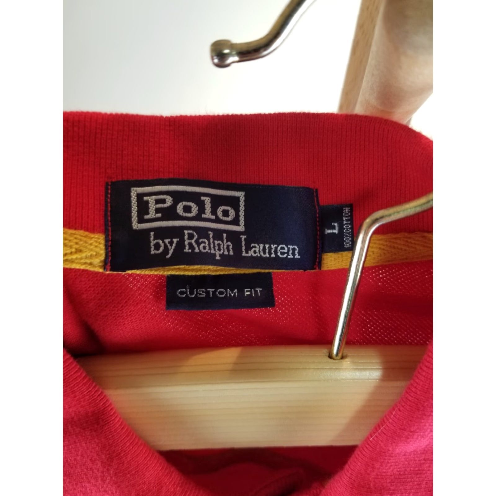 Polo Ralph Lauren VINTAGE RALPH LAUREN POLO SHIRT LARGE RED BIG PONY MEN T-SHIRT 19 INCH CROSS CHEST 30 INCH TOP TO BOTTOM Size US L / EU 52-54 / 3 - 6 Thumbnail