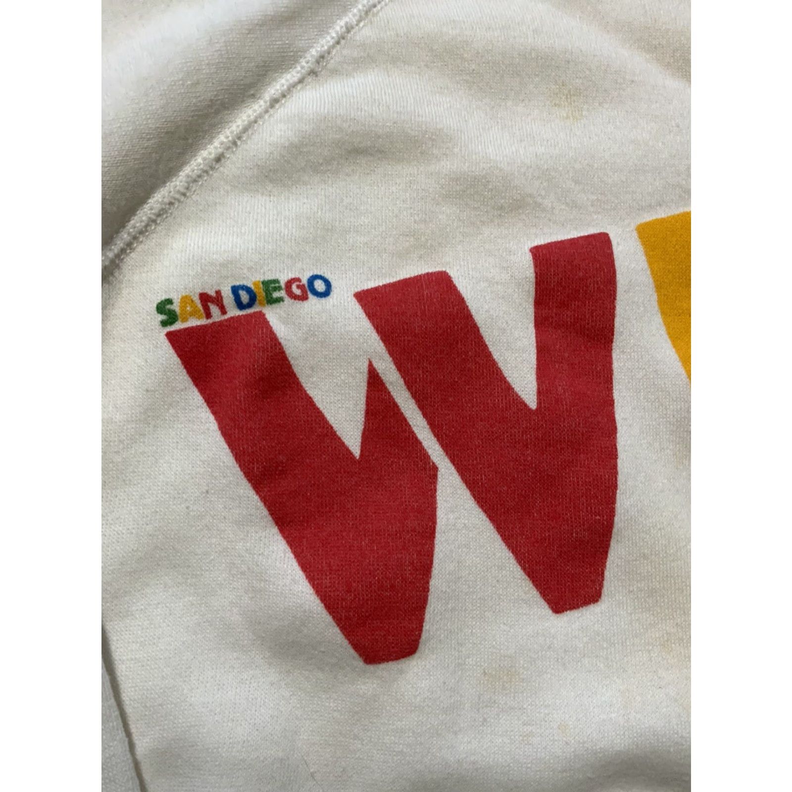 Vintage VINTAGE Bassett Walker San Diego Wild Animal Park Fleece Crewneck Sweatshirt XL White Men Sweatshirt 80s Pullover Size US XL / EU 56 / 4 - 5 Thumbnail