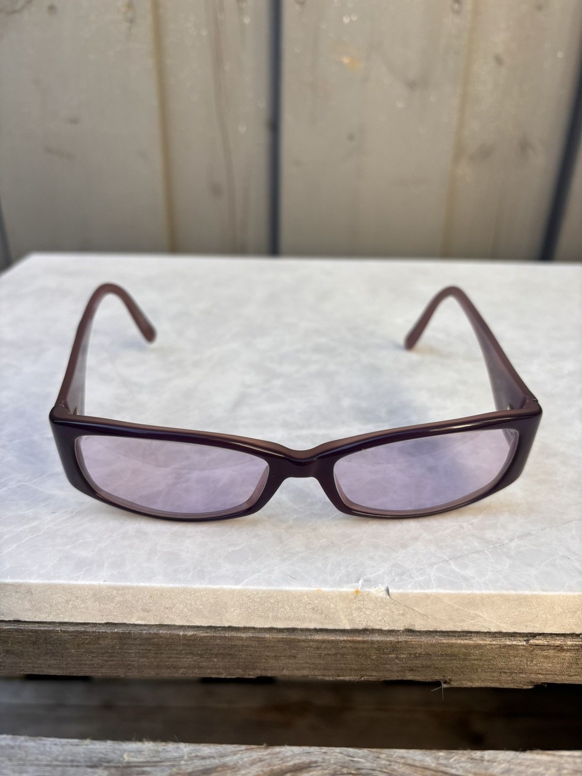 Designer × Prada × Vintage 2000s Prada Sunglasses Pink Flame Tribal Y2K Tiny Hadid Core Size ONE SIZE - 5 Thumbnail
