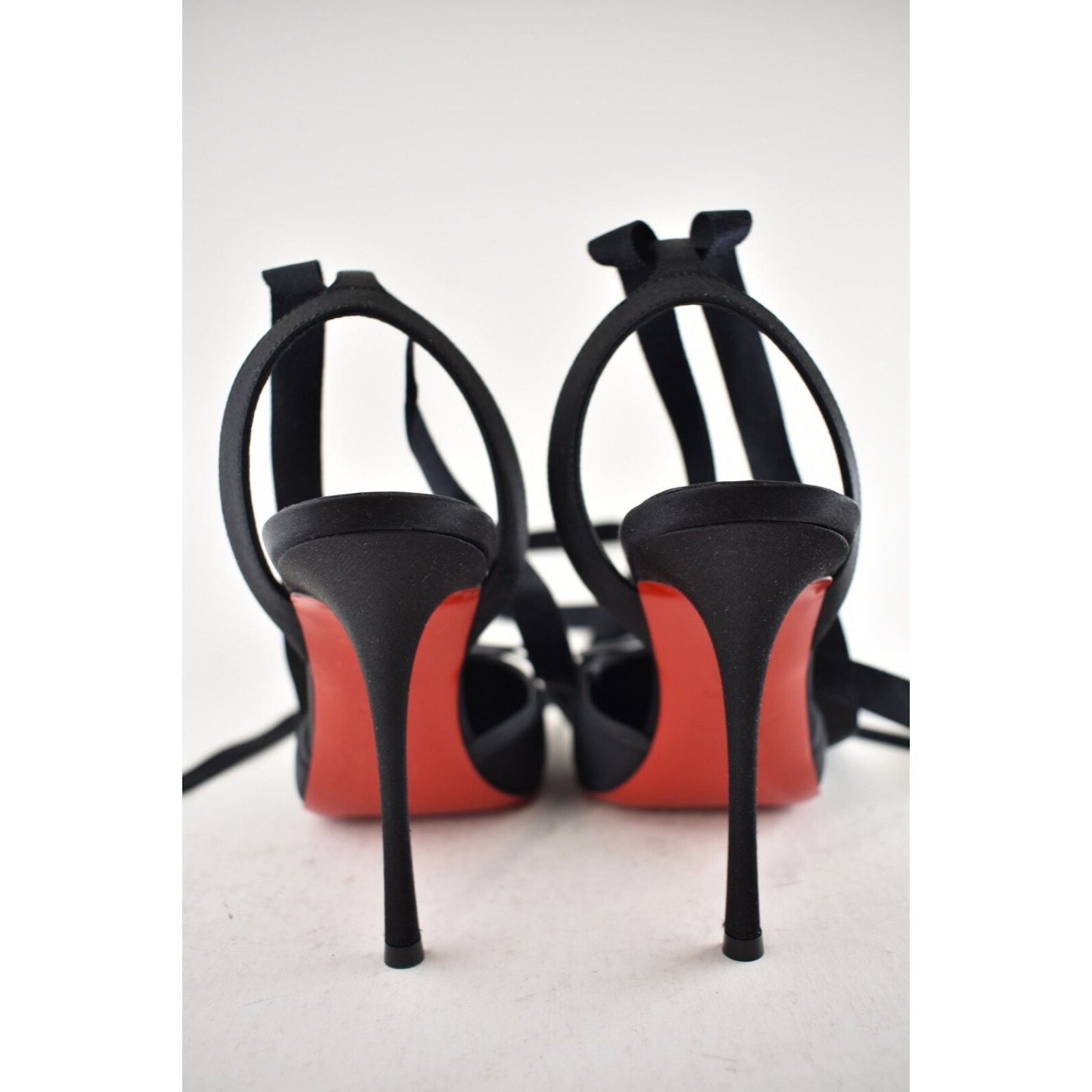 Christian Louboutin Christian Louboutin Cassia Lace Up 100 Black Tie Ballet Size US 8.5 / IT 38.5 - 14 Thumbnail