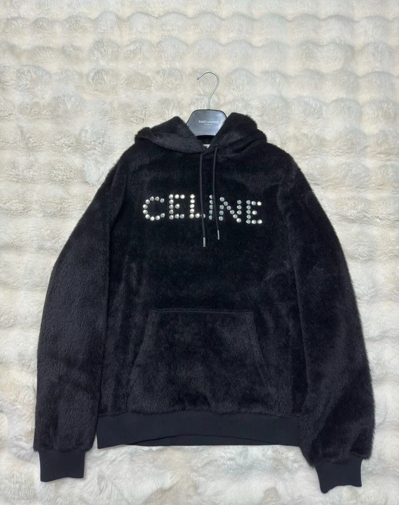 Celine CelinePlush studded logo sweatshirt 2503-Nextarrow Size US S / EU 44-46 / 1 - 2 Thumbnail
