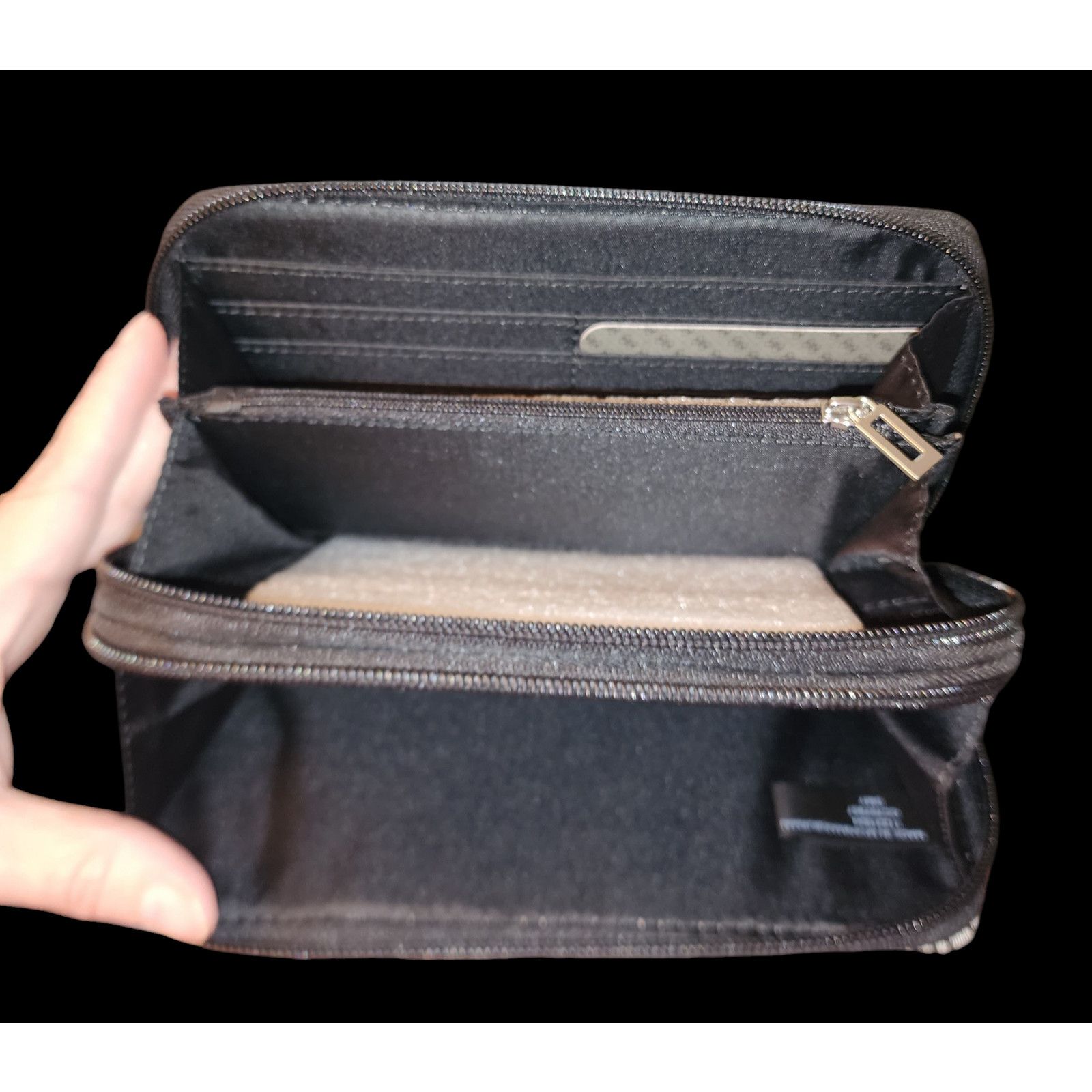 Guess Guess Gleeson black, gray faux-leather Satchel and wallet Size ONE SIZE - 7 Thumbnail