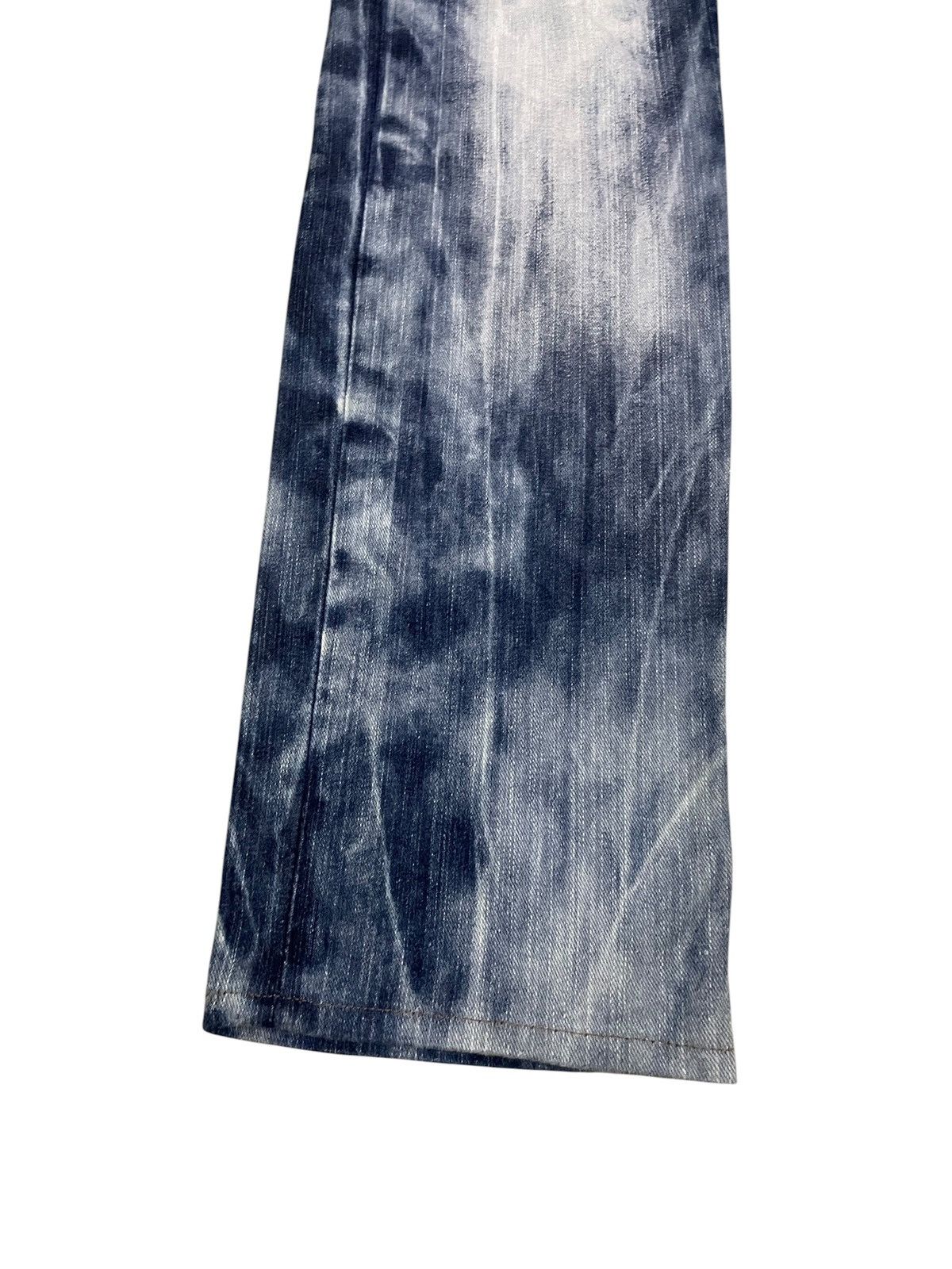If Six Was Nine Rare Vintage Japanese Brand Root Three Bleach Jeans 2000s Size US 34 / EU 50 - 7 Thumbnail