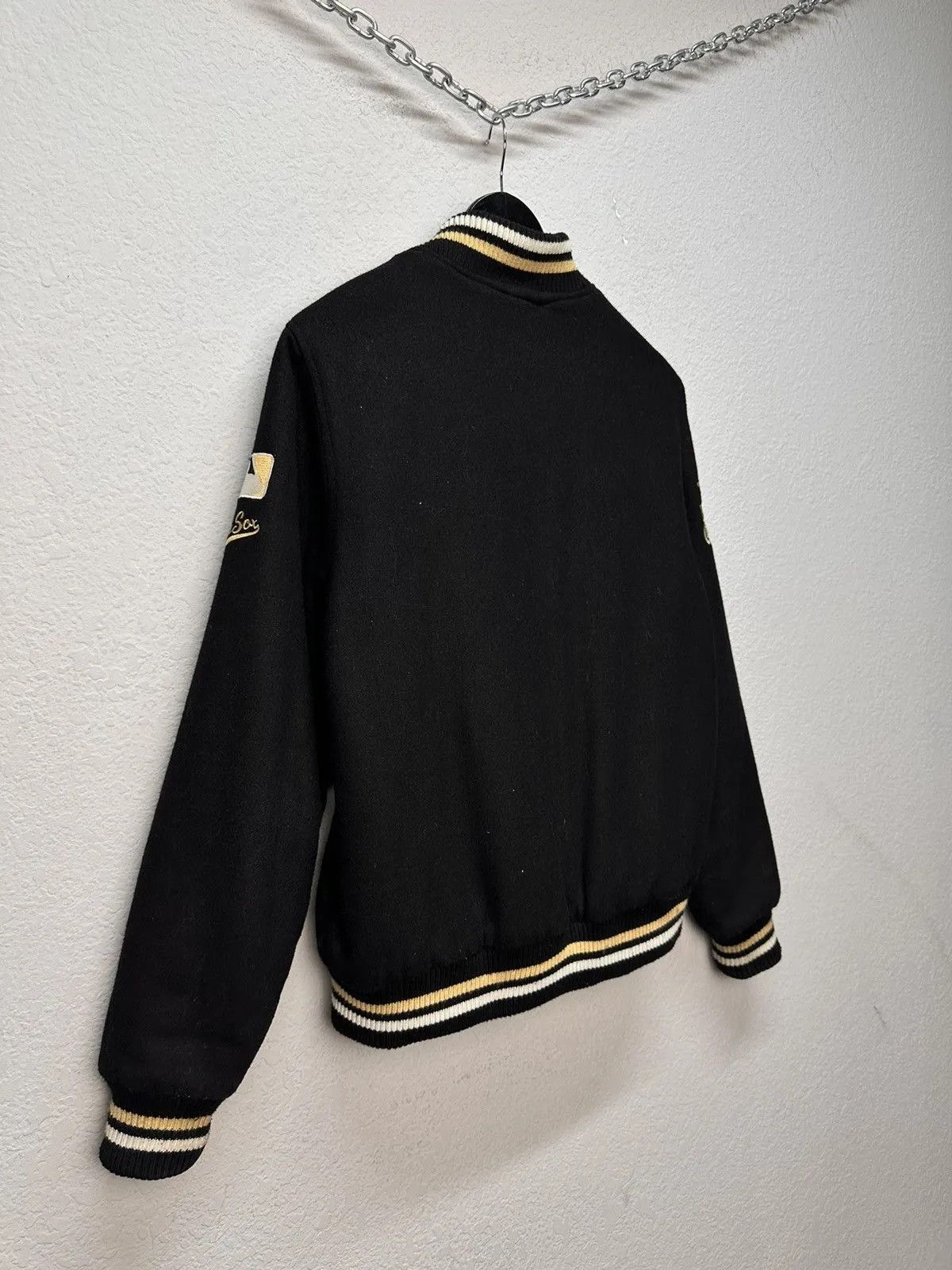 Vintage Whitesox Cooperstown Majestic Varsity Bomber MLB Wool Jacket Size US S / EU 44-46 / 1 - 15 Thumbnail