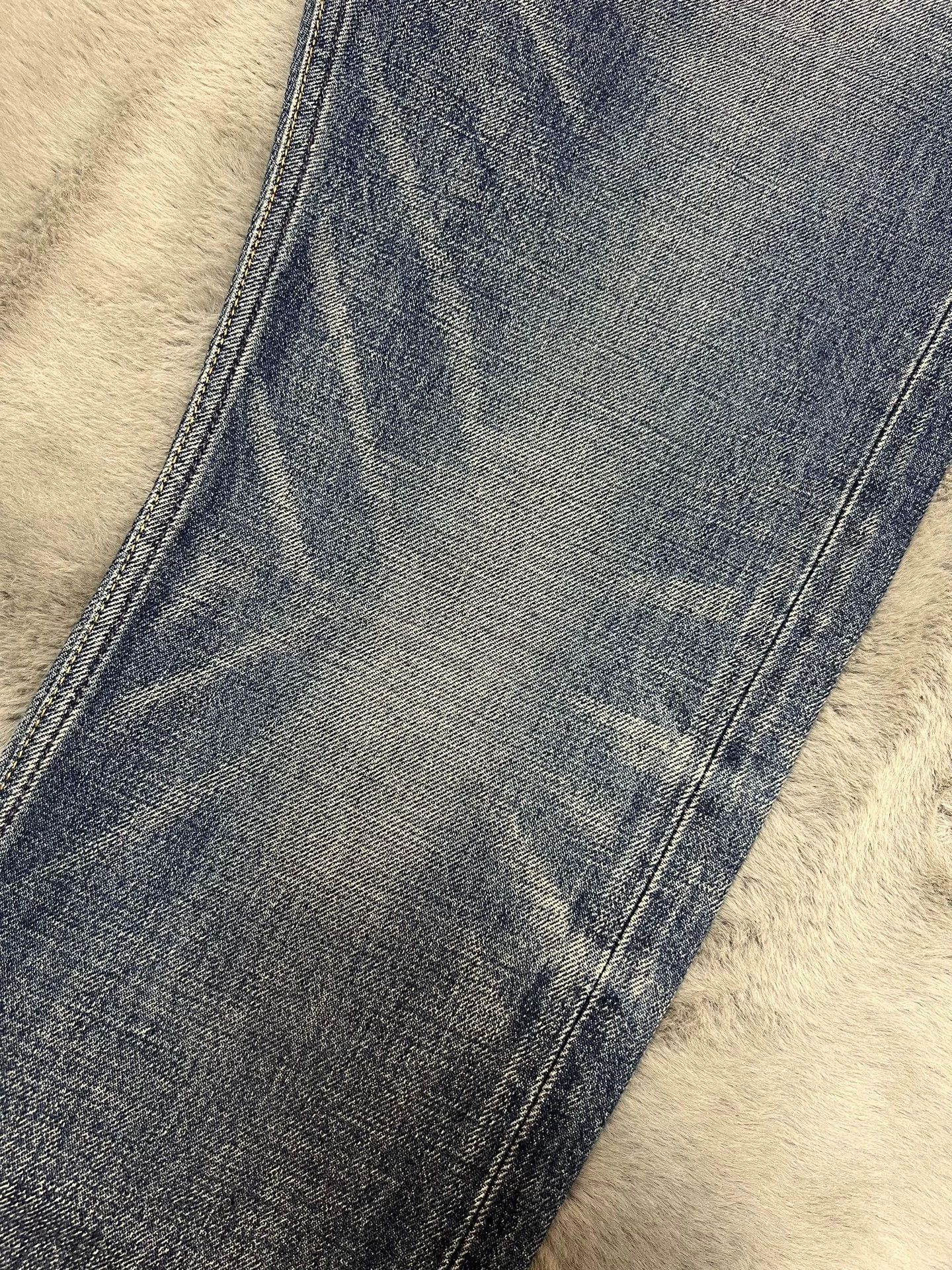 Celine Authentic Celine washed blue straight-leg jeans, Size US 31 - 3 Thumbnail