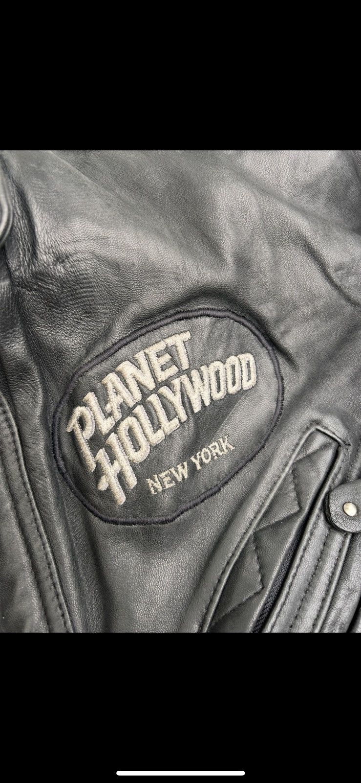 Planet Hollywood 1991 Planet Hollywood F&F Leather Jacket Size US L / EU 52-54 / 3 - 4 Thumbnail